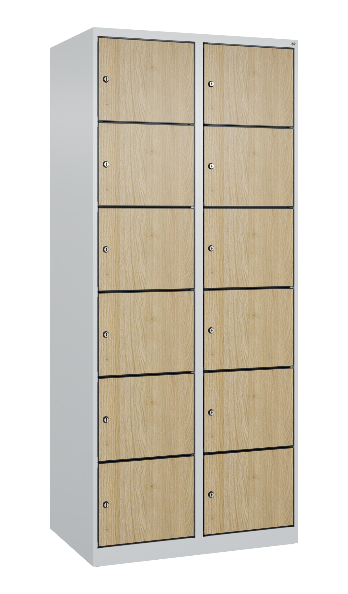 C+P Schlie�fachschrank Evolo PLUS, 12 F�cher, 1850x800x500mm