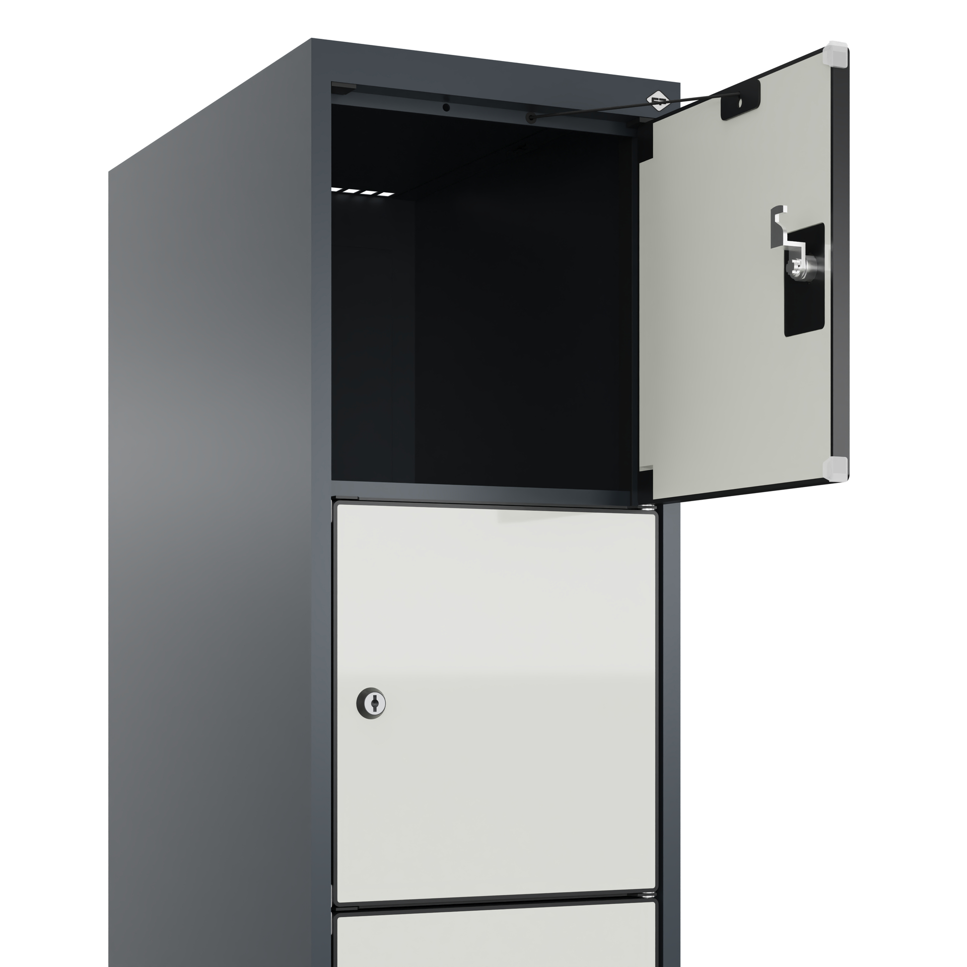 C+P Schlie�fachschrank Evolo PLUS, Sockel, 6 F�cher, 1950x300x500mm