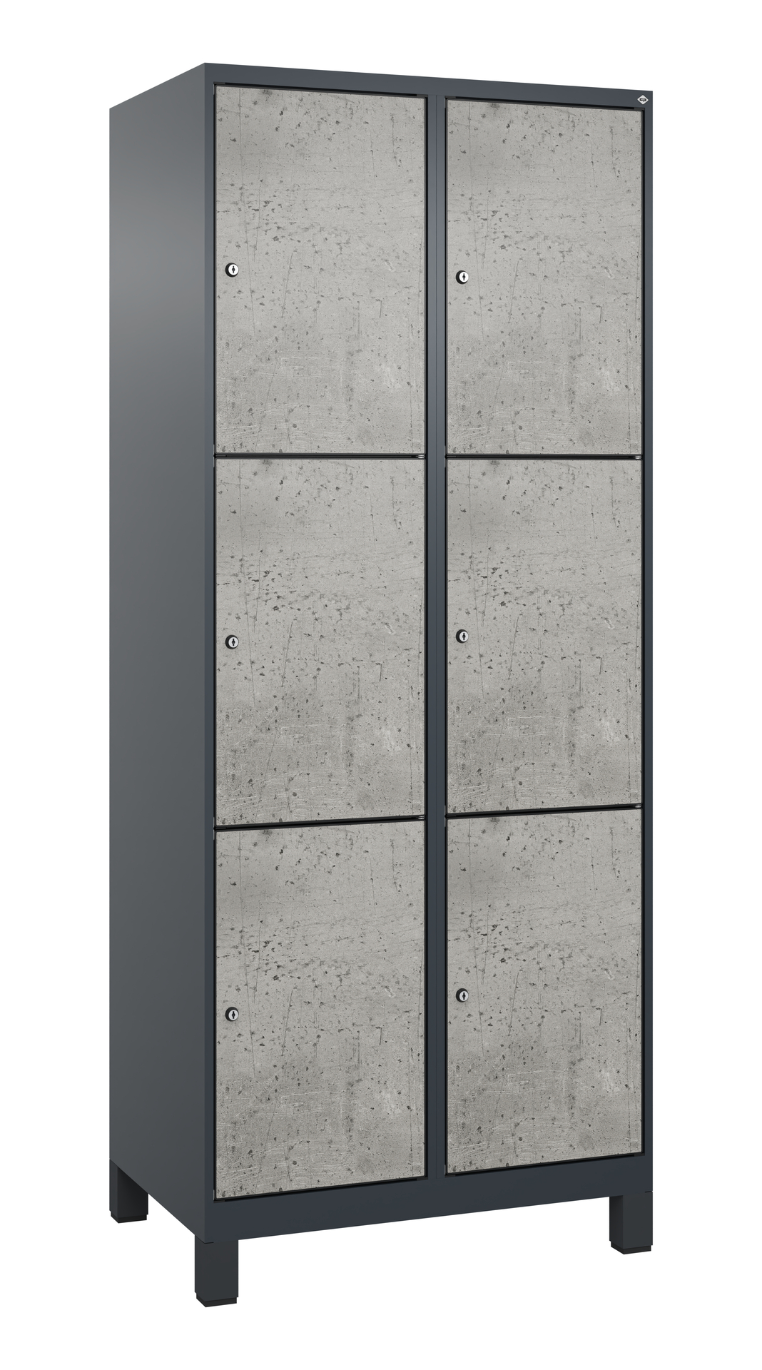 C+P Schlie�fachschrank Evolo PLUS, F��e, 6 F�cher, 1950x800x500mm