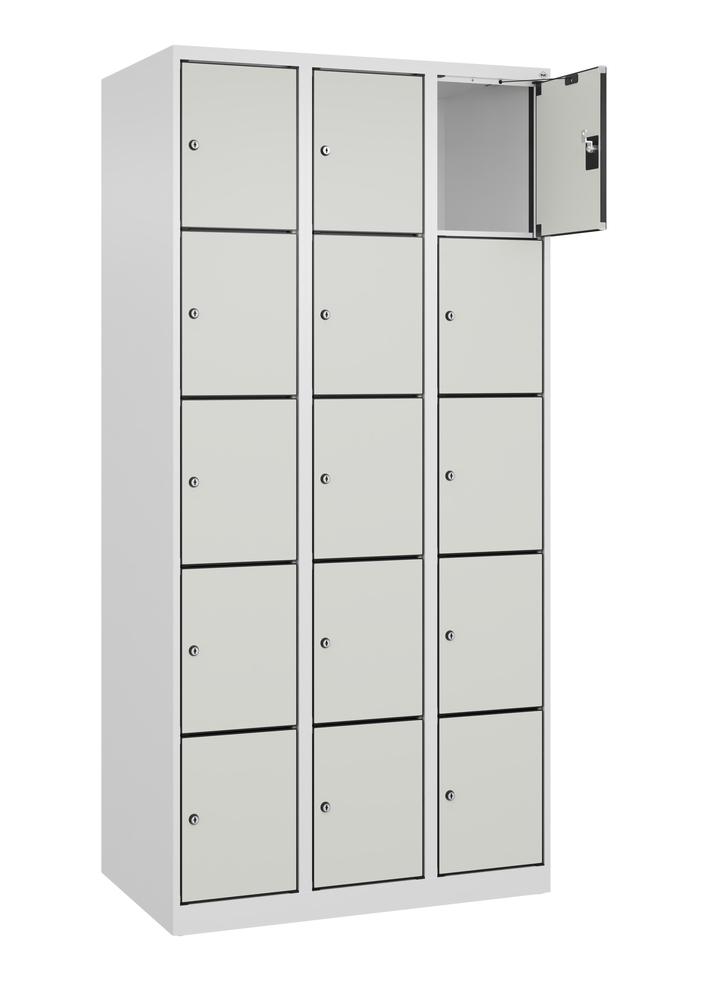 C+P Schlie�fachschrank Evolo PLUS, 15 F�cher, 1850x900x500mm