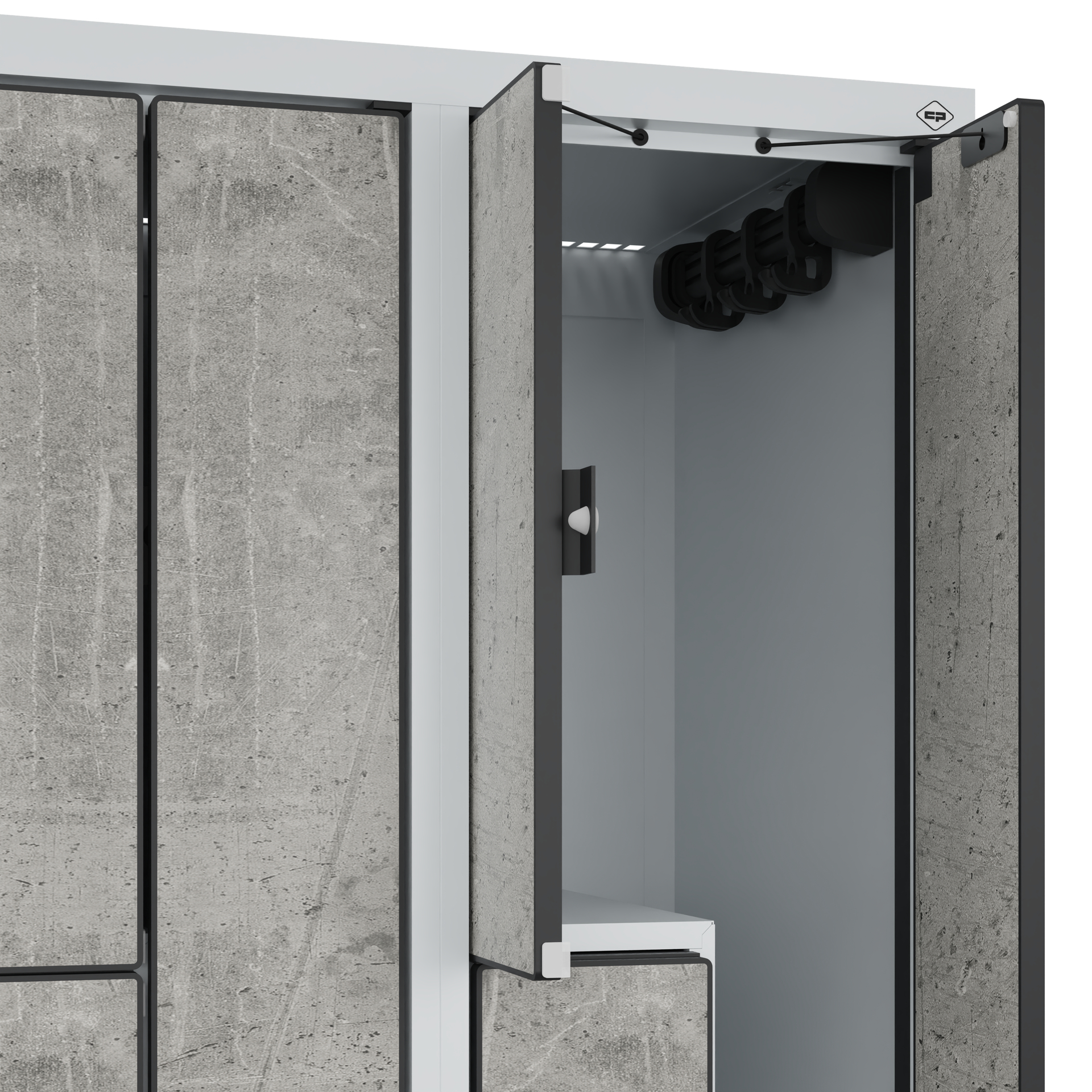 C+P Z-Spind Evolo PLUS, 6 F�cher, 2120x900x815mm