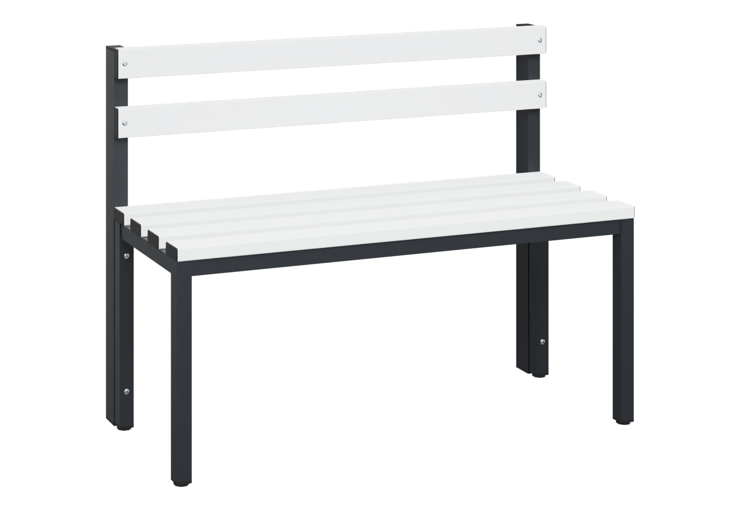 C+P Sitzbank Solid, 774x1000x412mm, 7021/Weiß