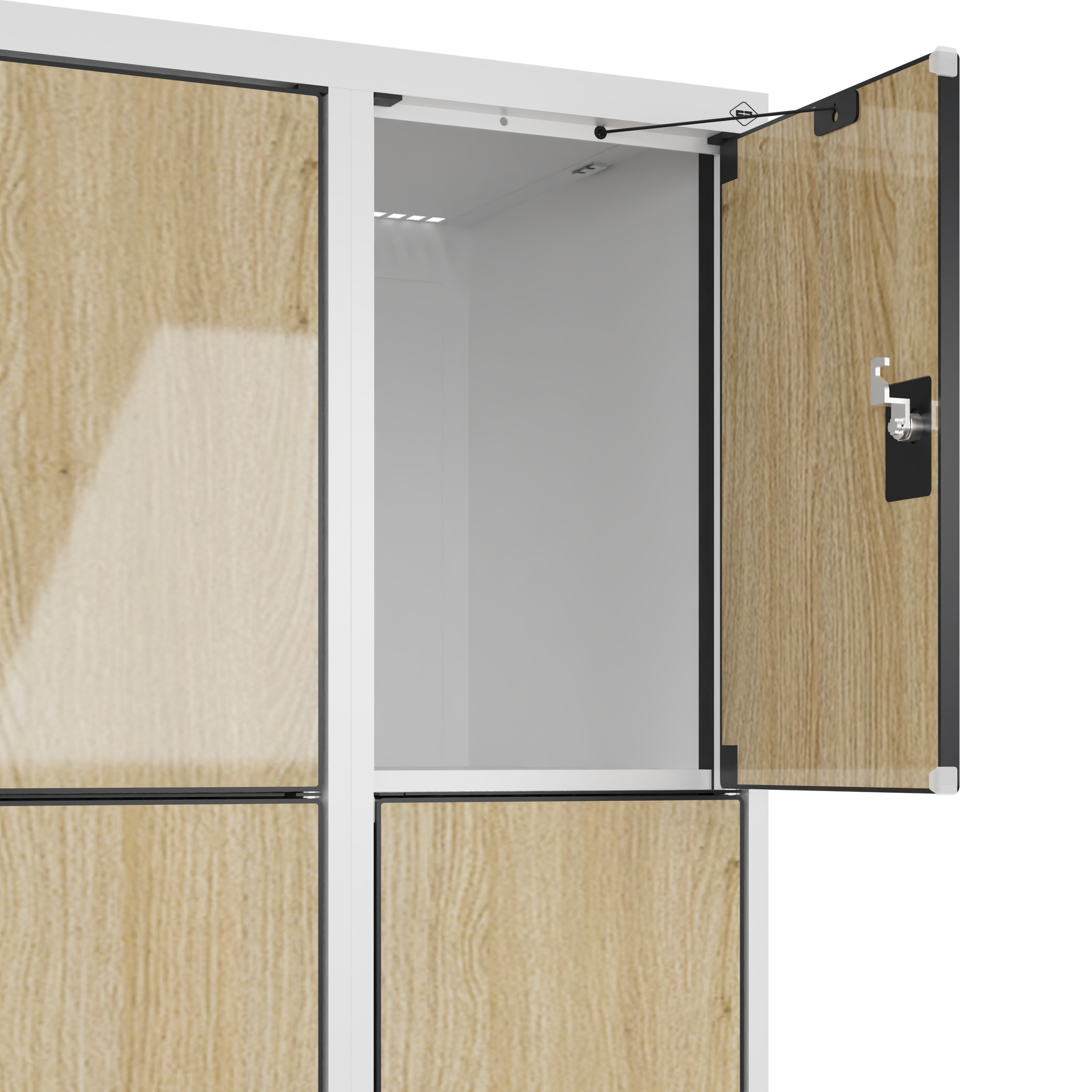 C+P Schlie�fachschrank Evolo PLUS, 16 F�cher, 1850x1200x500mm