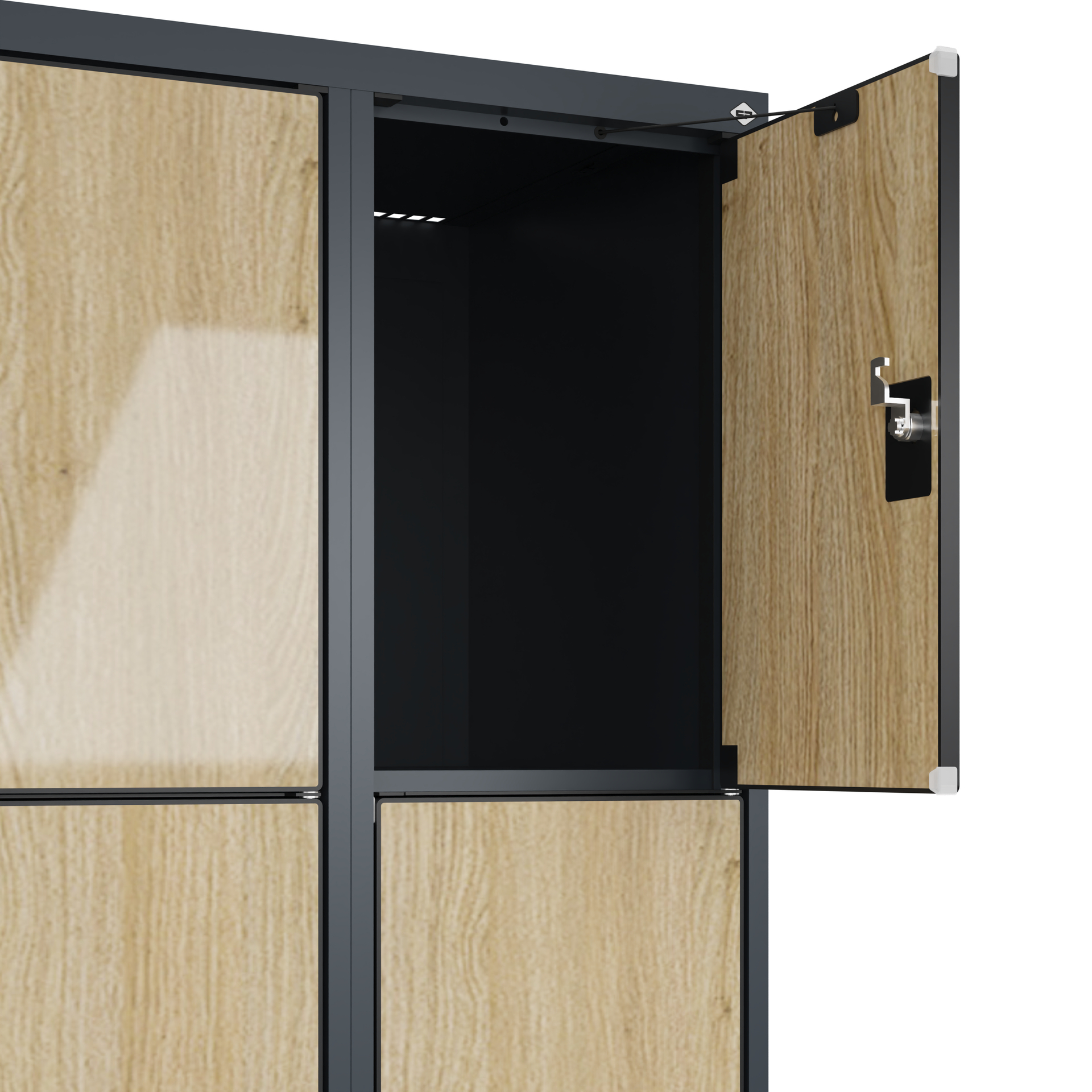 C+P Schlie�fachschrank Evolo PLUS, Sockel, 8 F�cher, 1950x600x500mm