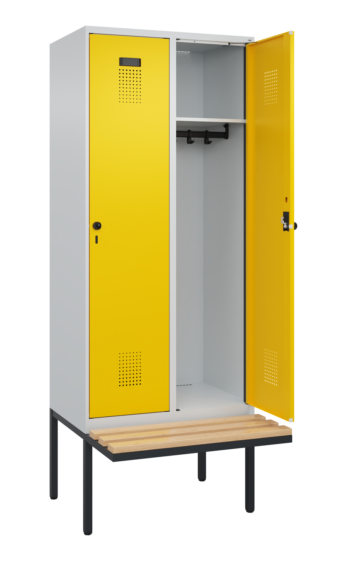 C+P Spind Evolo PLUS, Bank, 2 Abteile, 2120x800x81