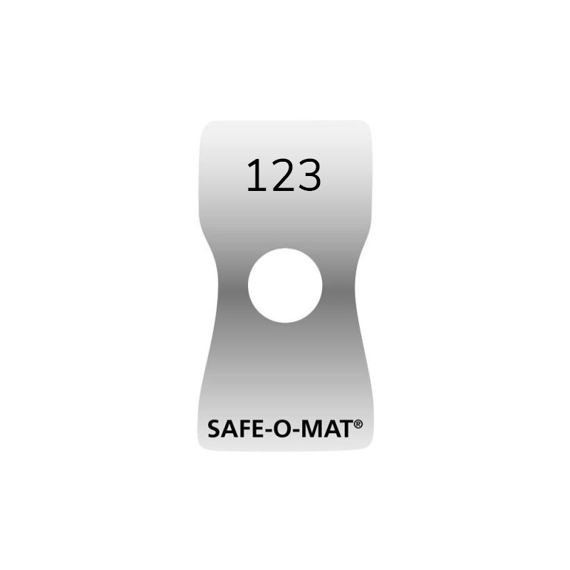 Plastic number plate SAFE-O-MAT® Plastic number plate SAFE-O-MAT®