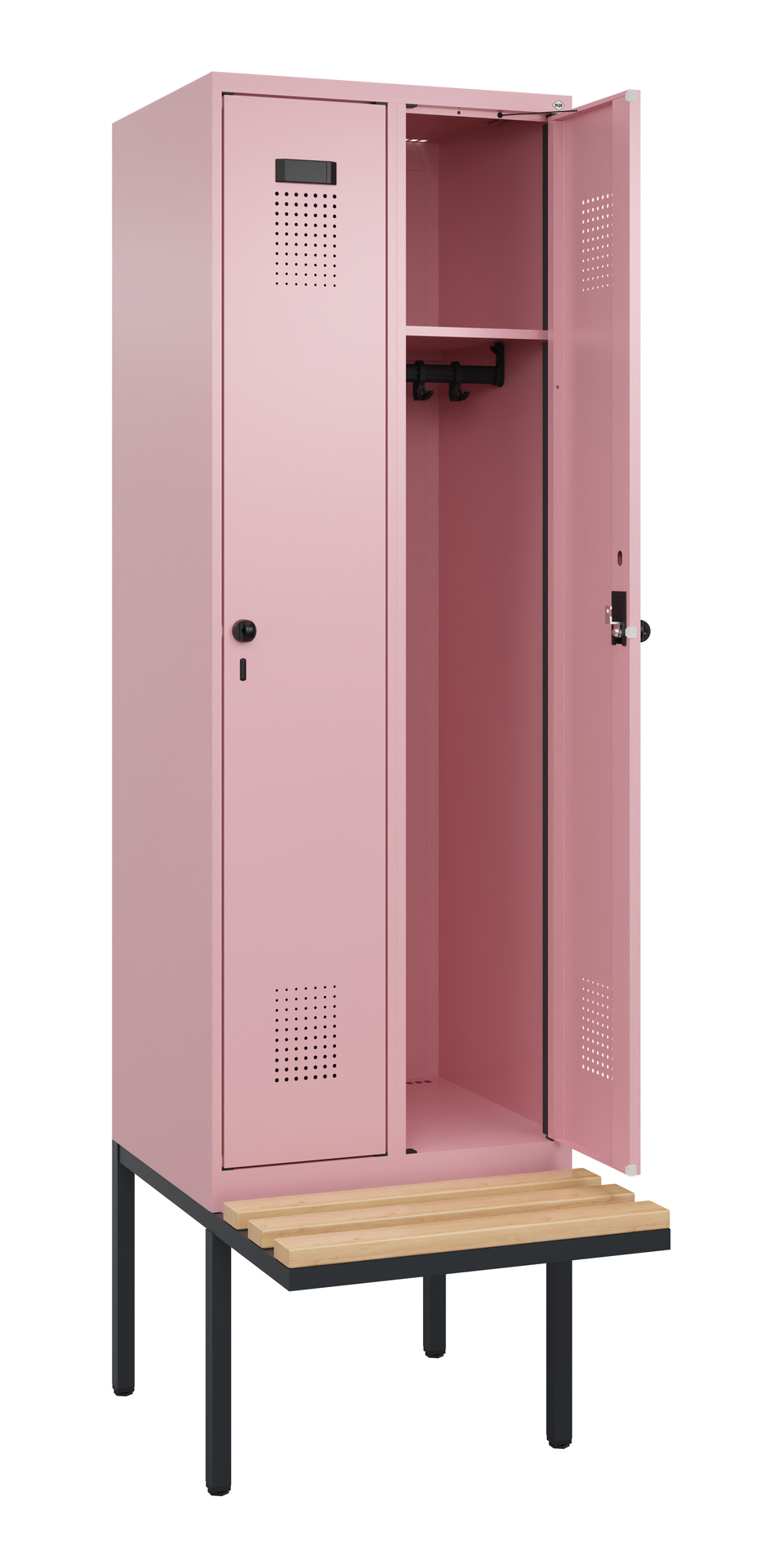 C+P Spind Evolo PLUS, Bank, 2 Abteil, 2120x600x815