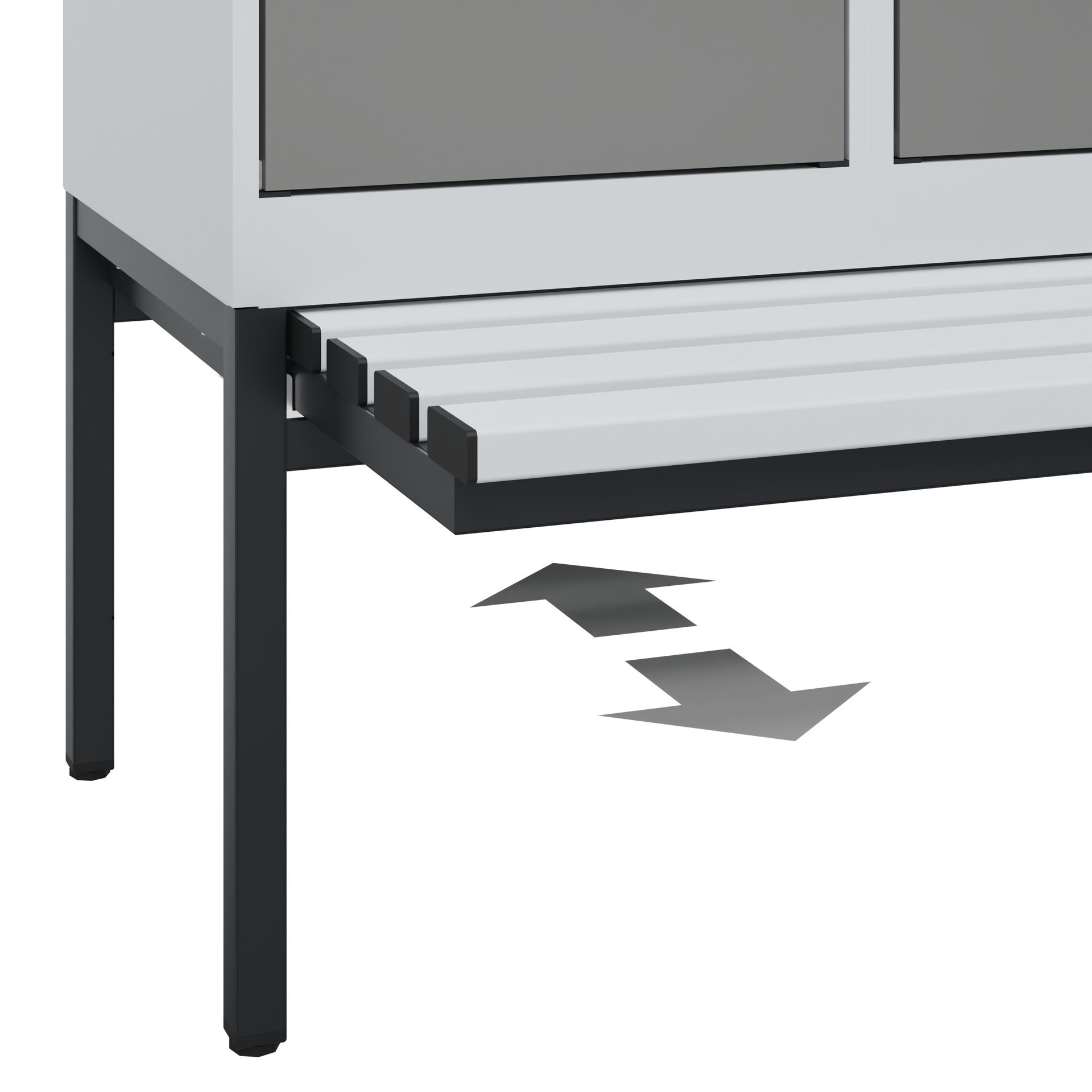 C+P Spind Evolo PLUS, Bank, 2 Abteile, 2120x800x815mm