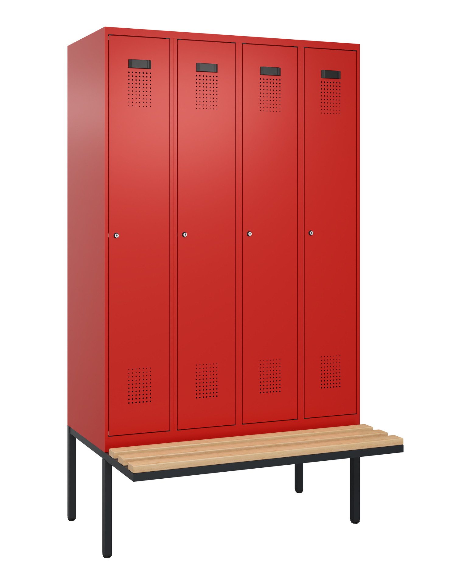 C+P Spind Evolo PLUS, Bank, 4 Abteile, 2120x1200x8