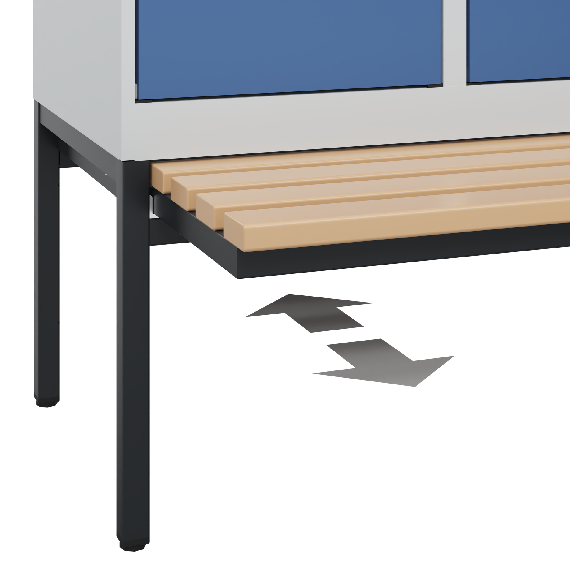 C+P Spind Evolo PLUS, Bank, 1 Abteil, 2120x400x815mm