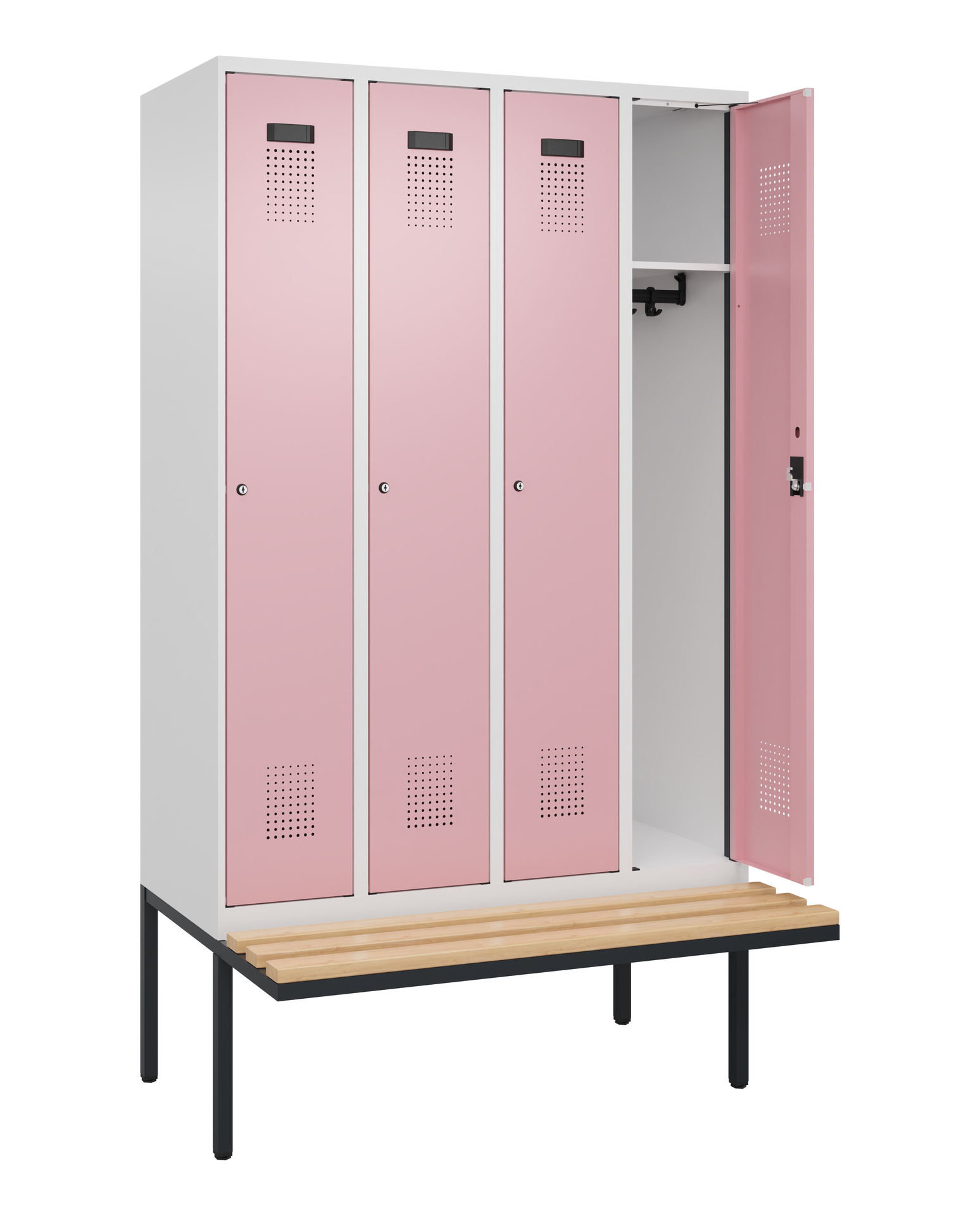 C+P Spind Evolo PLUS, Bank, 4 Abteile, 2120x1200x8