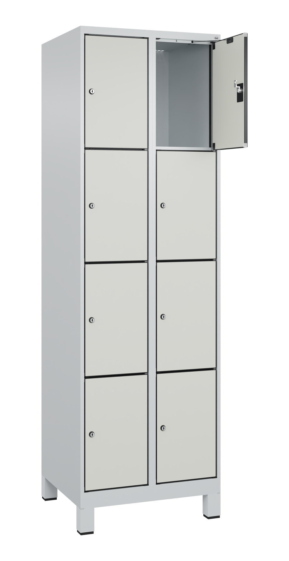 C+P Schlie�fachschrank Evolo PLUS, F��e, 8 F�cher, 1950x600x500mm