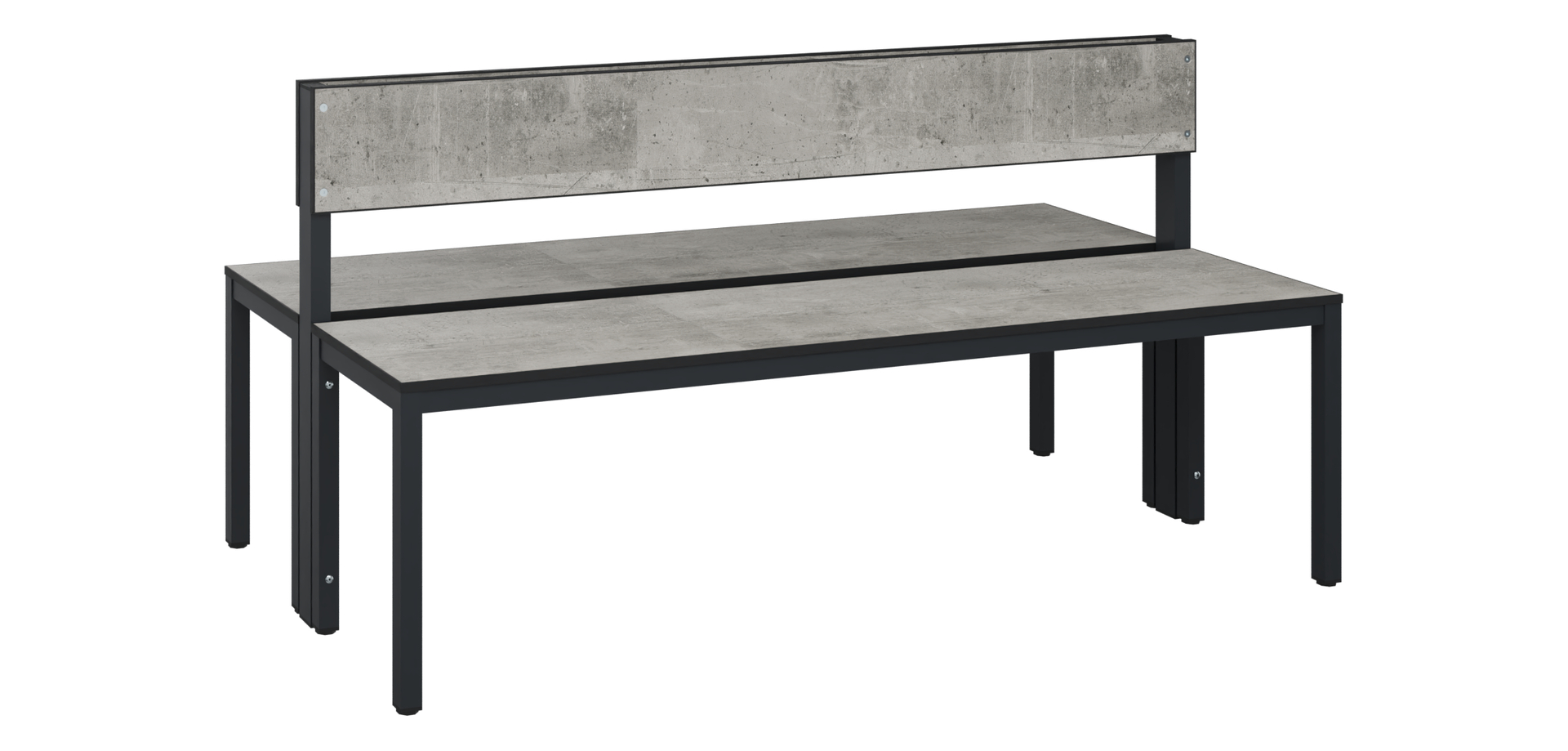 C+P Sitzbank Solid HPL, 774x1500x770mm, 7021/VK427
