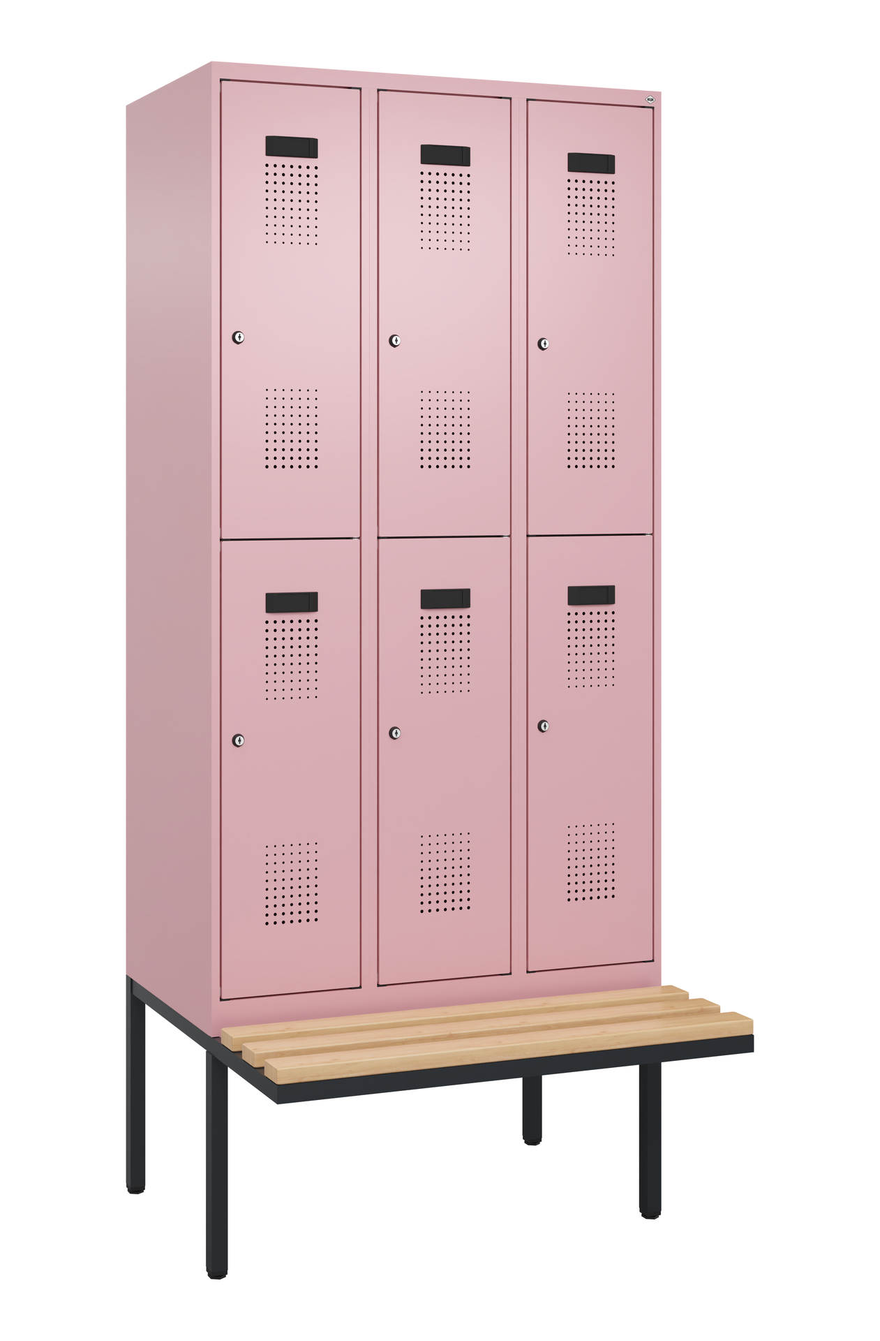 C+P Doppelstock-Spind Evolo PLUS, Bank, 6 Fächer, 