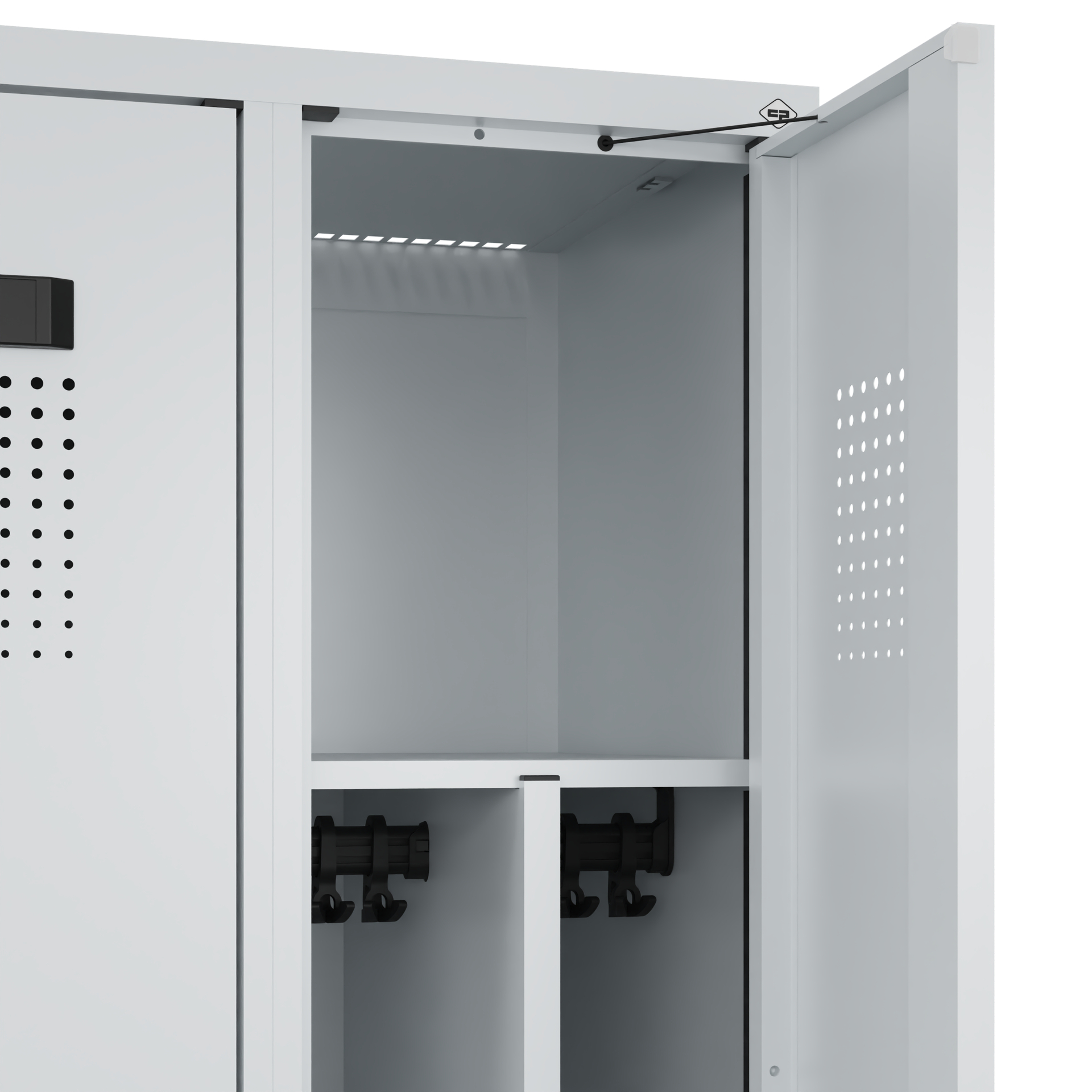 C+P Spind Evolo PLUS, Bank, 3 Abteile, 2120x900x815mm
