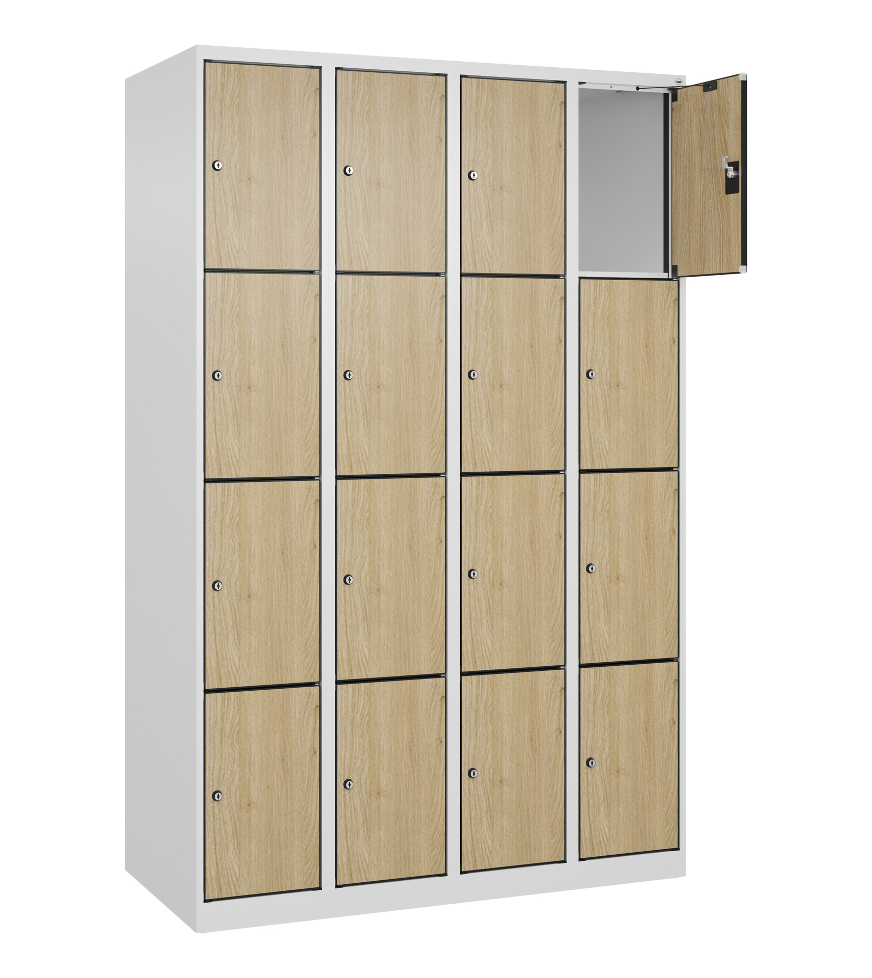 C+P Schlie�fachschrank Evolo PLUS, 16 F�cher, 1850x1200x500mm