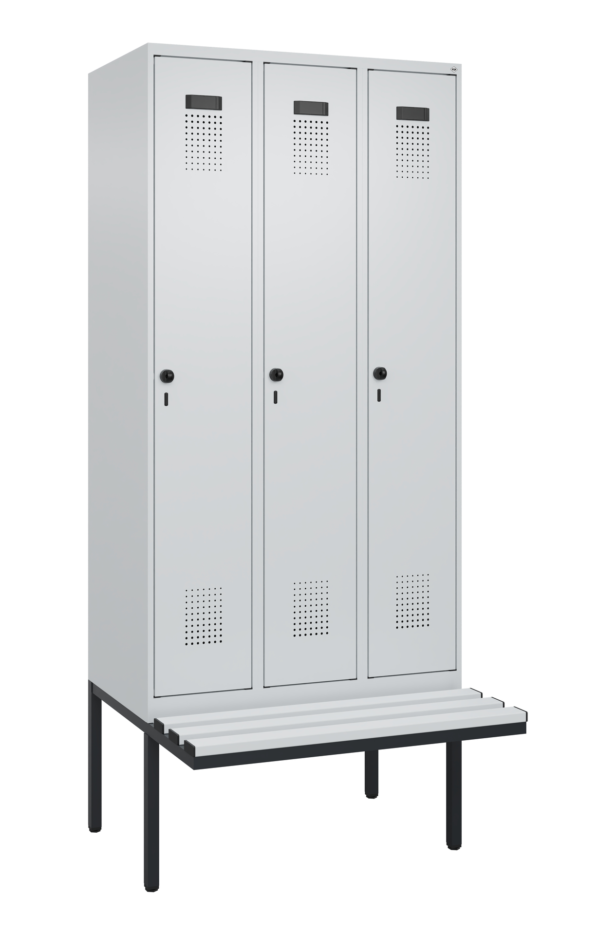 C+P Spind Evolo PLUS, Bank, 3 Abteile, 2120x900x81