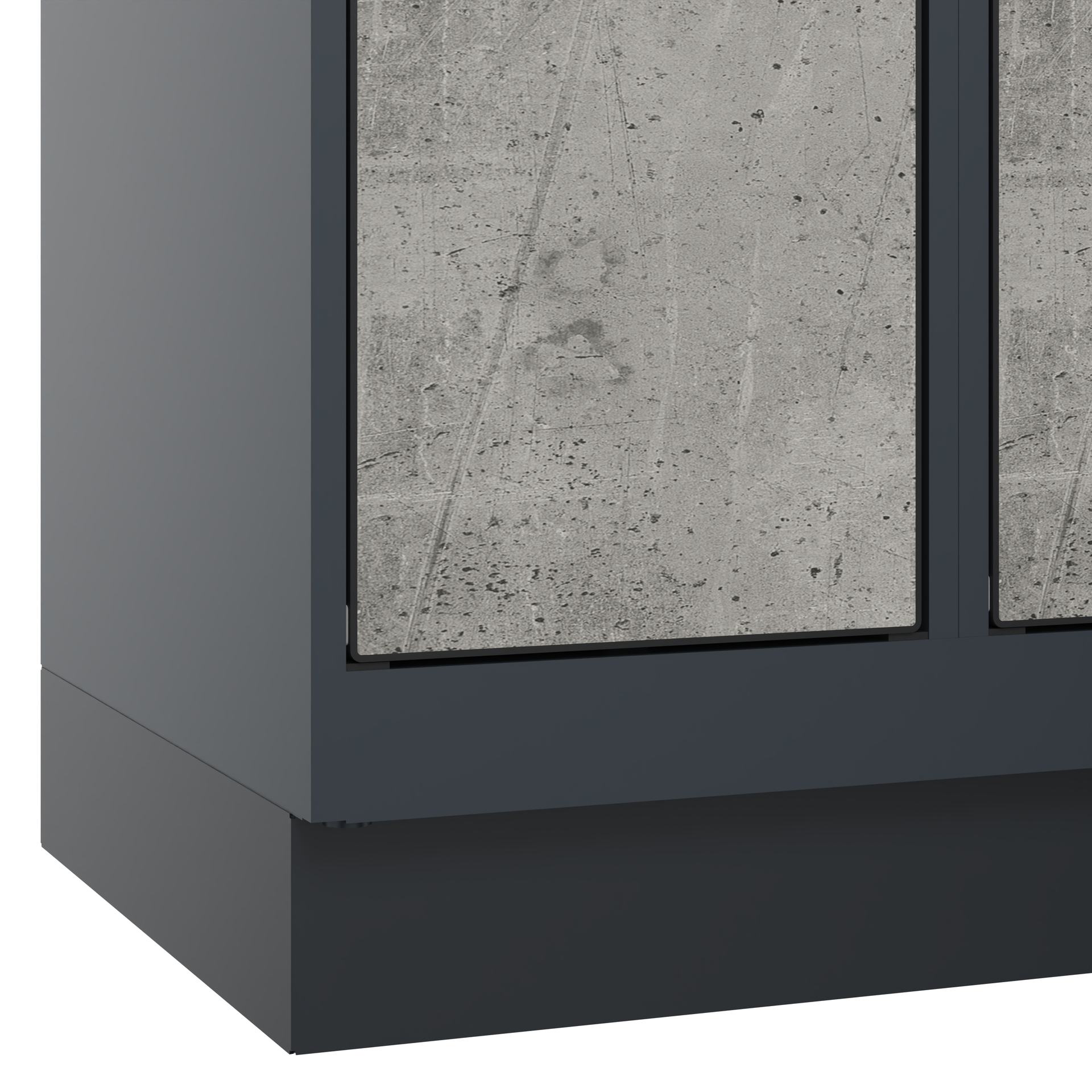 C+P Schlie�fachschrank Evolo PLUS, Sockel, 12 F�cher, 1950x600x500mm