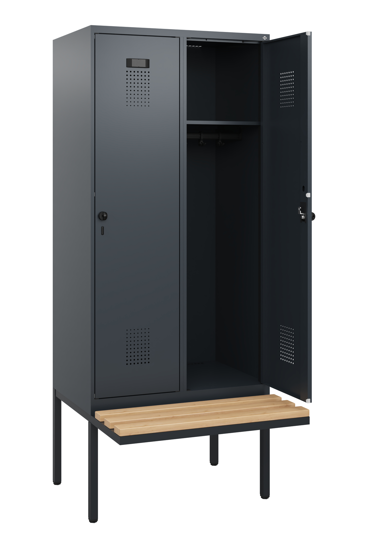 C+P Spind Evolo PLUS, Bank, 2 Abteile, 1950x800x81