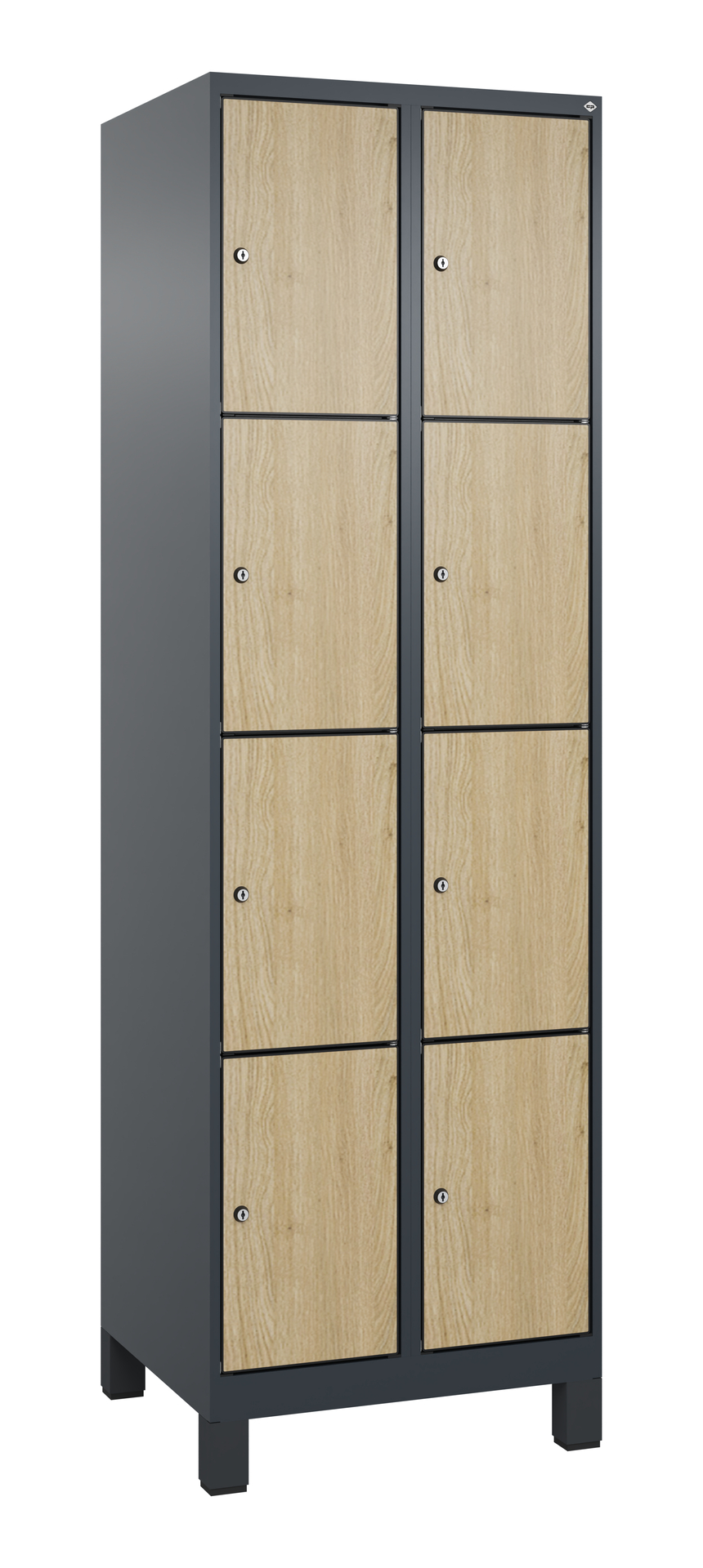 C+P Schlie�fachschrank Evolo PLUS, F��e, 8 F�cher, 1950x600x500mm