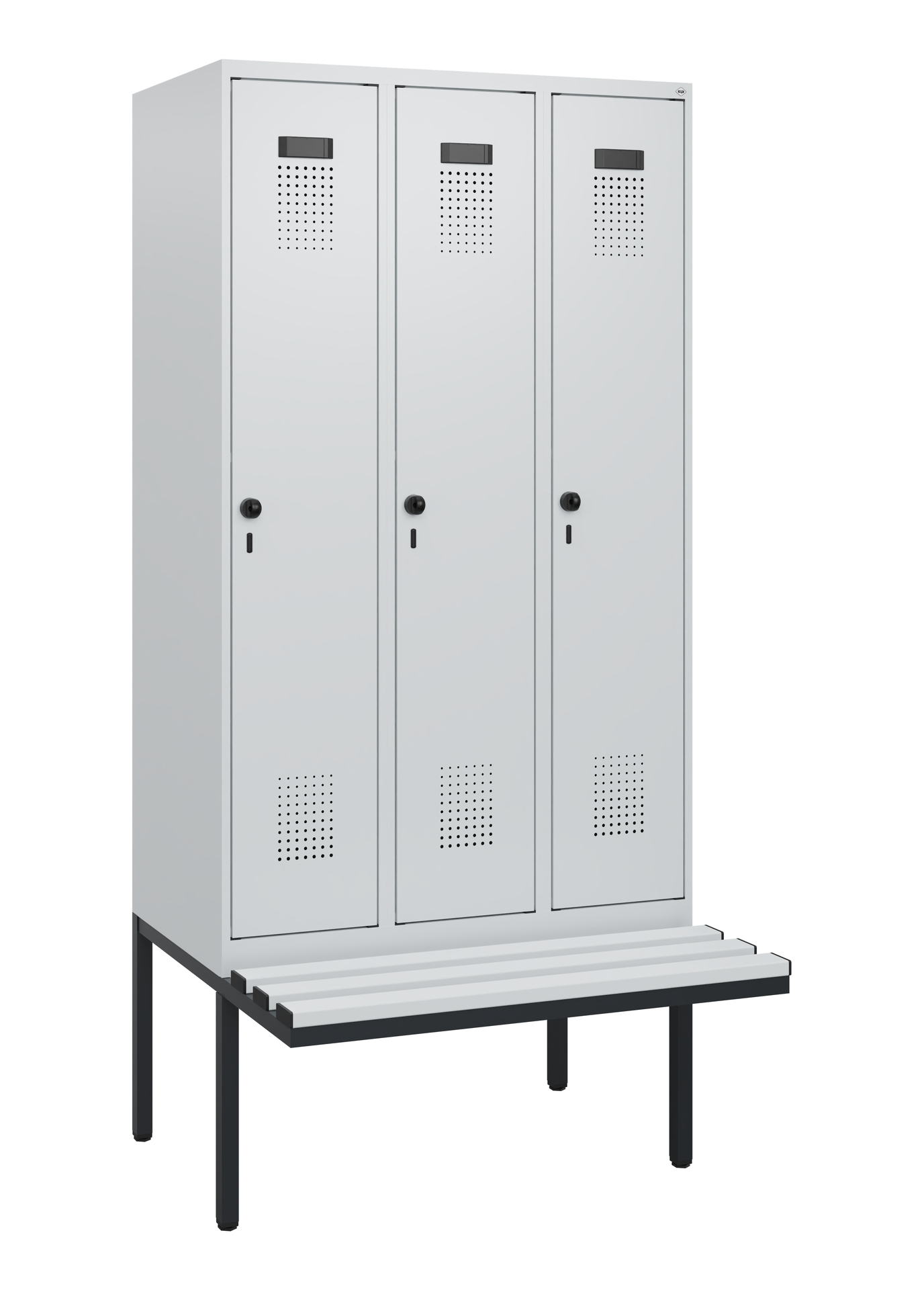 C+P Spind Evolo PLUS, Bank, 3 Abteile, 1950x900x81