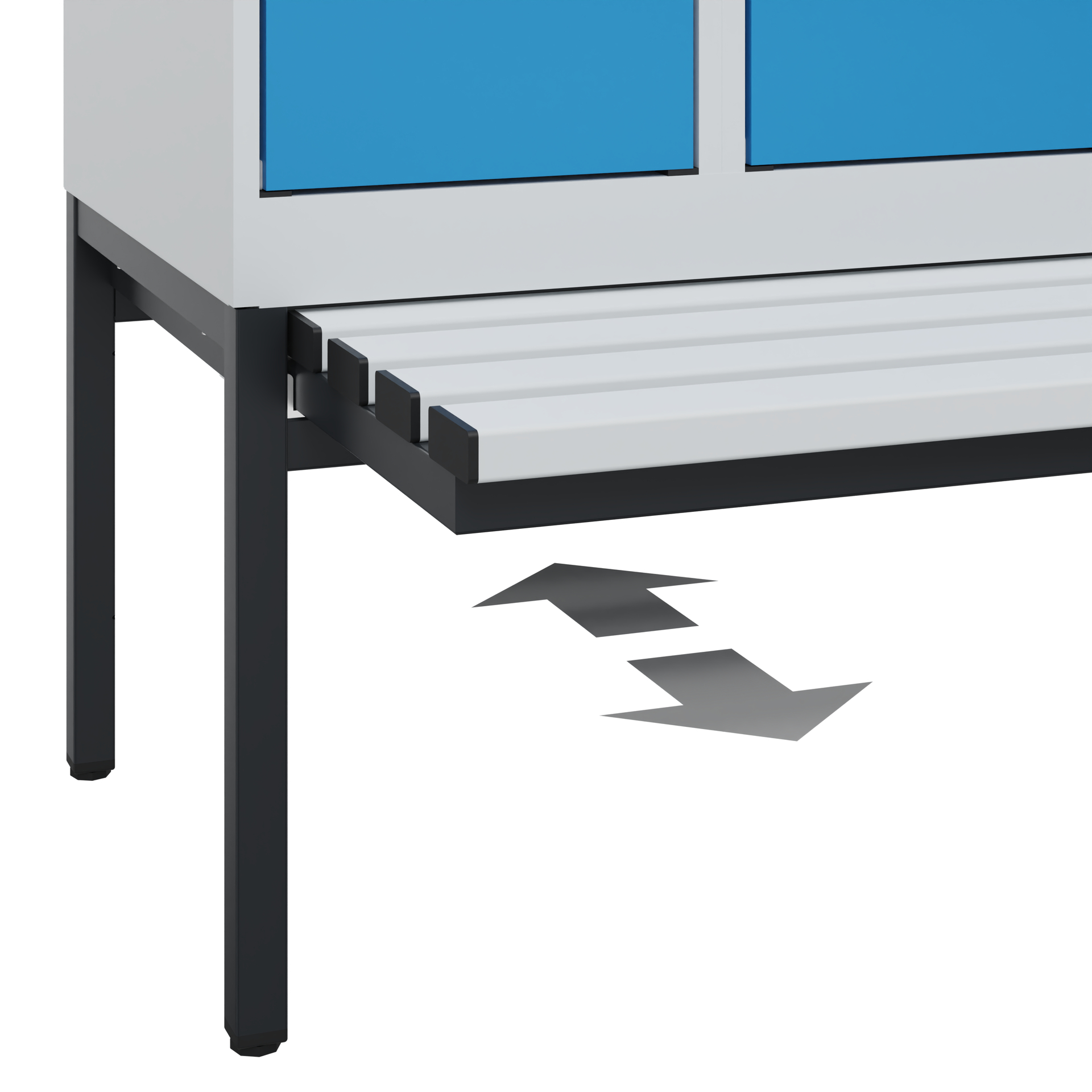 C+P Spind Evolo PLUS, Bank, 3 Abteile, 2120x900x815mm