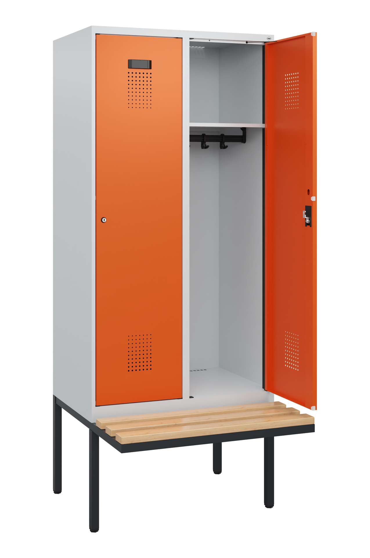 C+P Spind Evolo PLUS, Bank, 2 Abteile, 1950x800x81