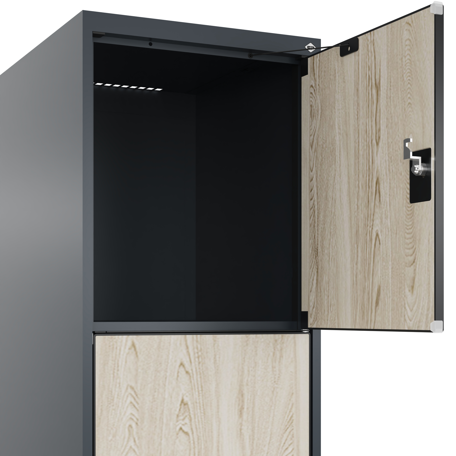 C+P Schlie�fachschrank Evolo PLUS, 4 F�cher, 1850x400x500mm