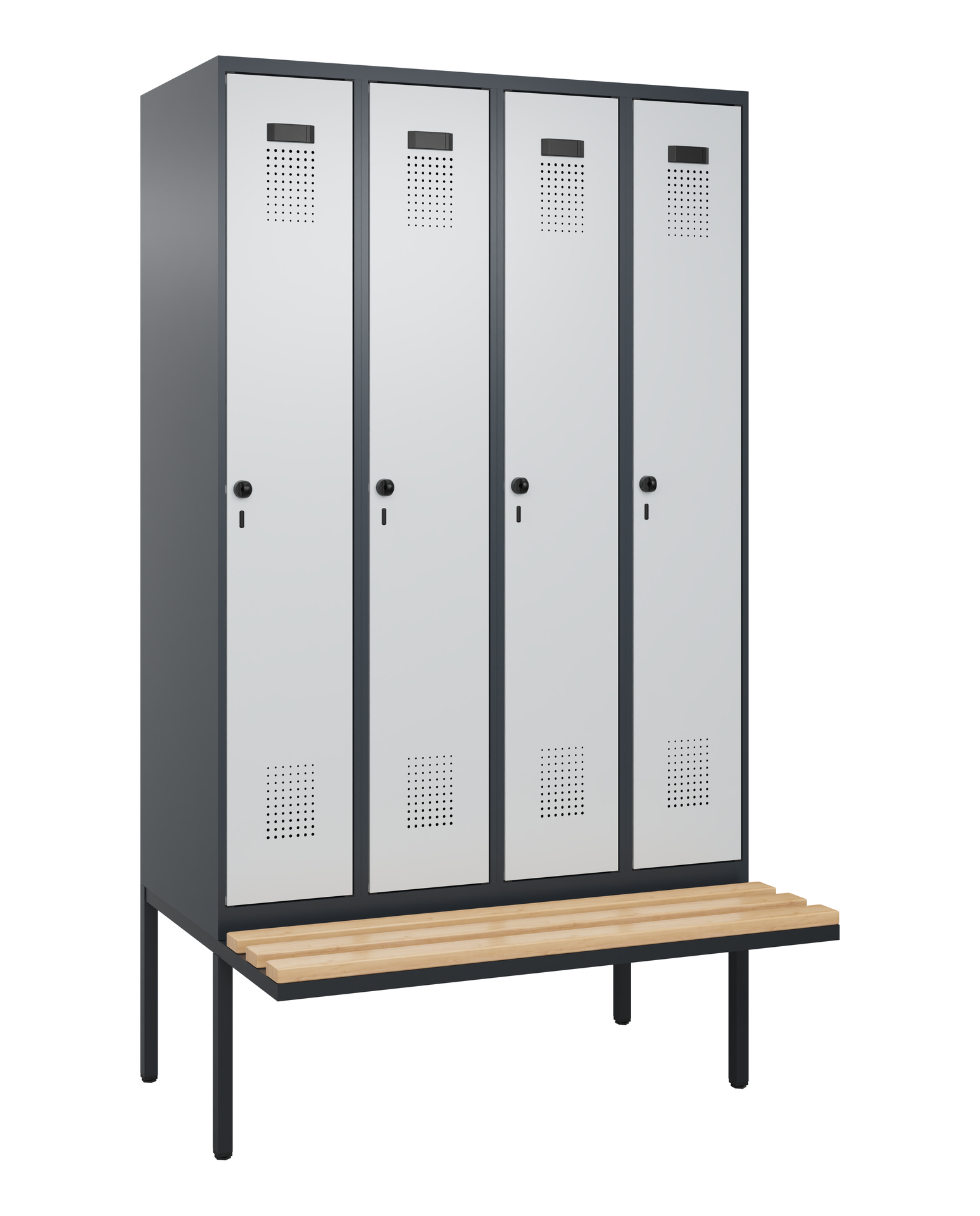 C+P Spind Evolo PLUS, Bank, 4 Abteile, 2120x1200x8