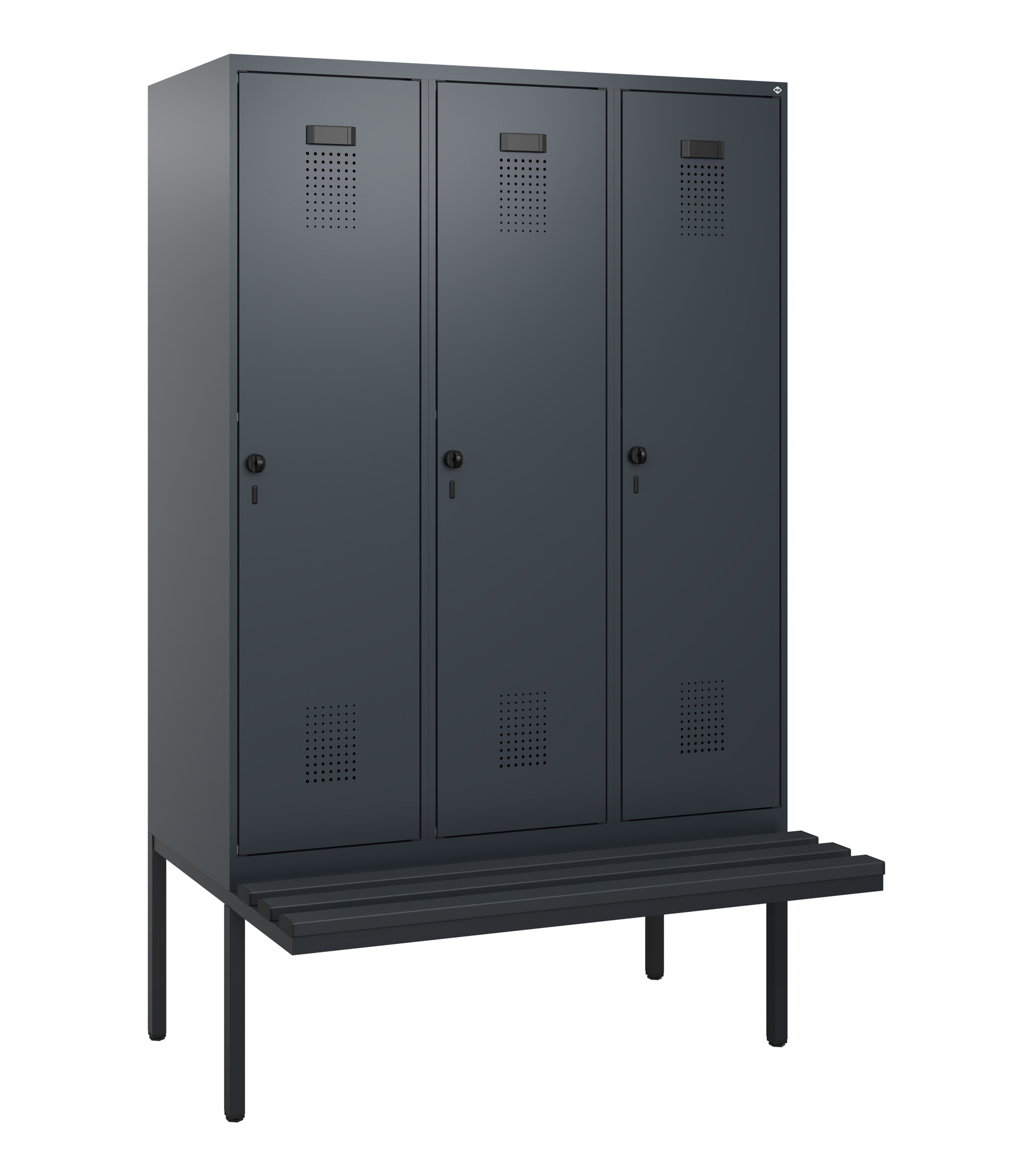 C+P Spind Evolo PLUS, Bank, 3 Abteile, 1950x1200x8