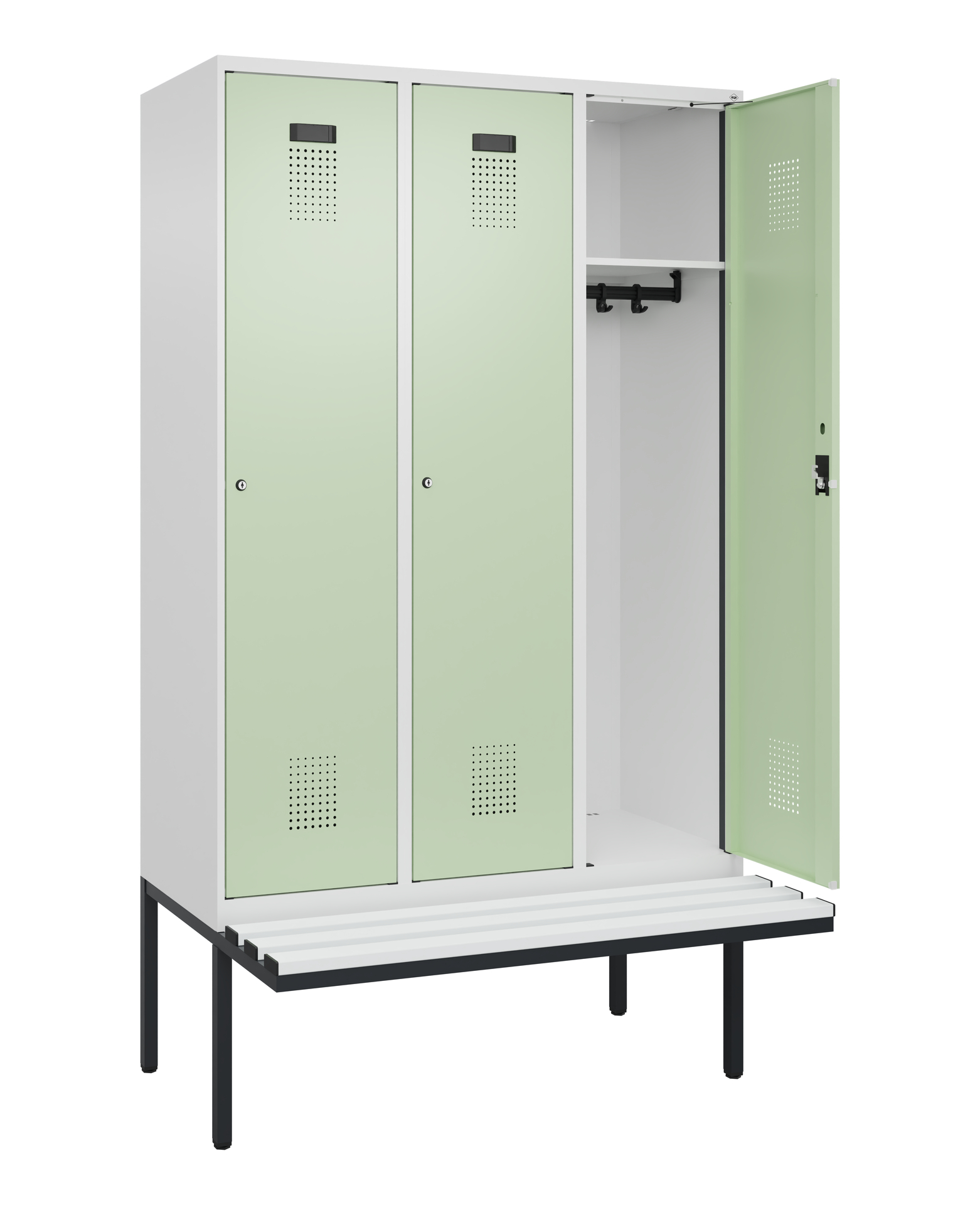 C+P Spind Evolo PLUS, Bank, 3 Abteile, 2120x1200x8