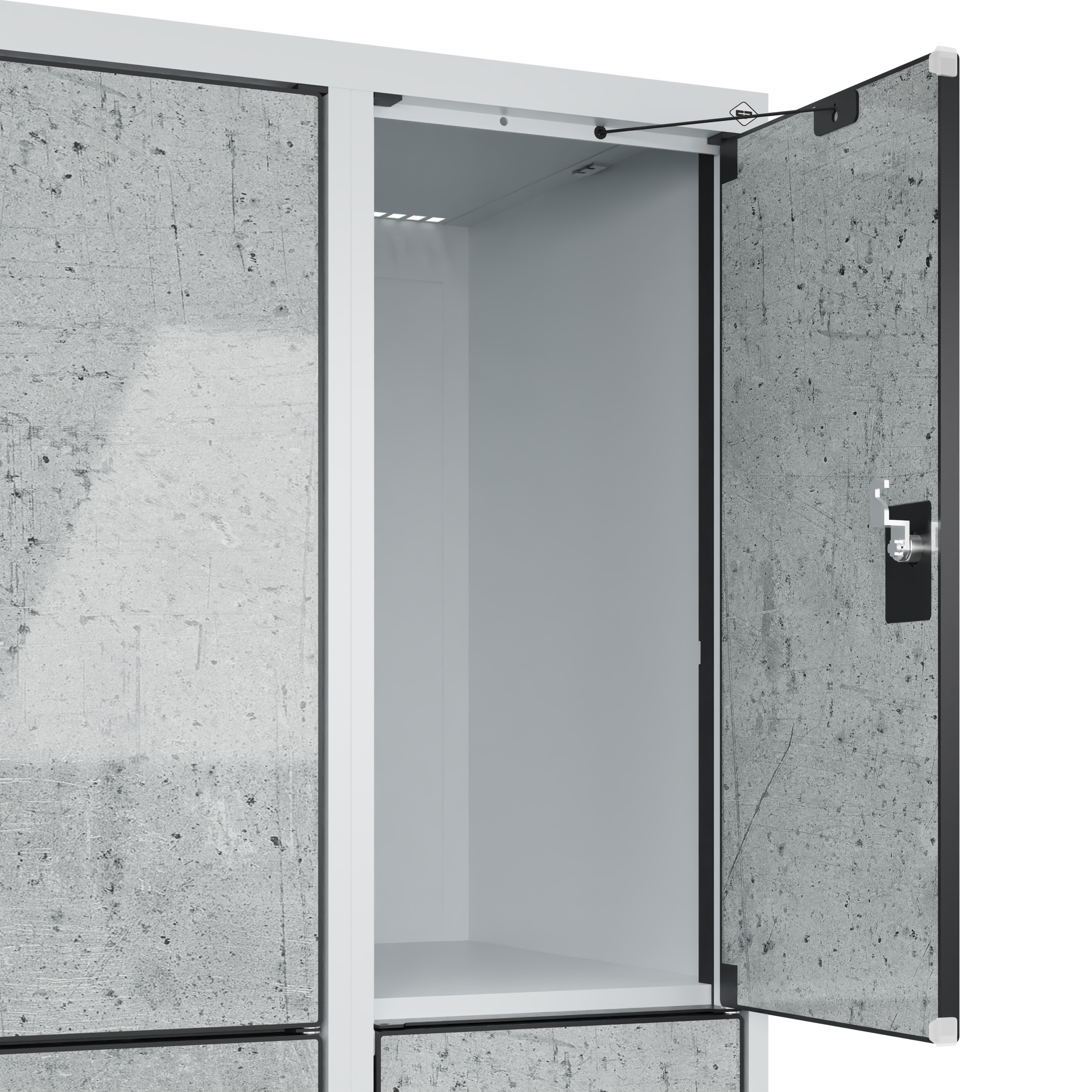C+P Schlie�fachschrank Evolo PLUS, F��e, 6 F�cher, 1950x600x500mm