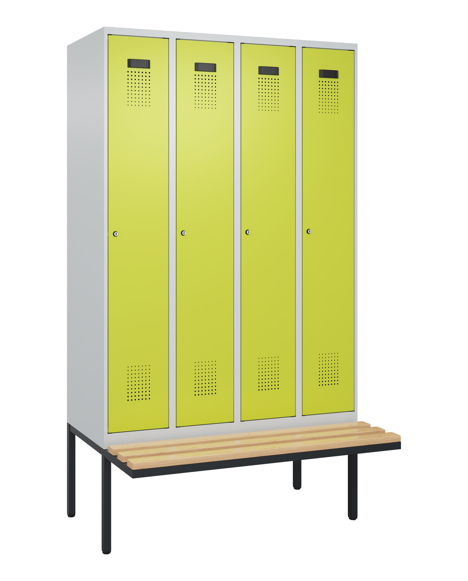 C+P Spind Evolo PLUS, Bank, 4 Abteile, 2120x1200x8