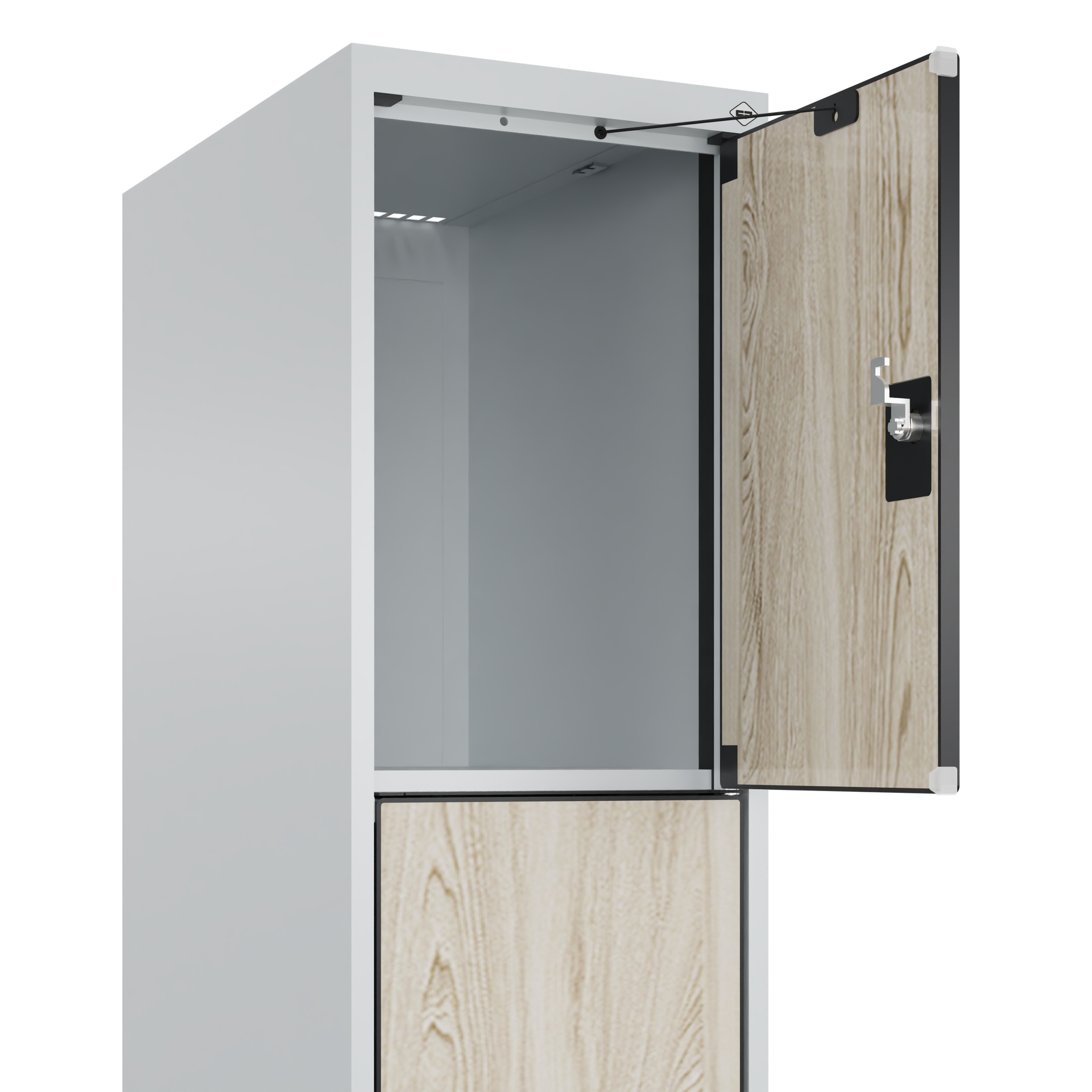 C+P Schlie�fachschrank Evolo PLUS, F��e, 4 F�cher, 1950x300x500mm