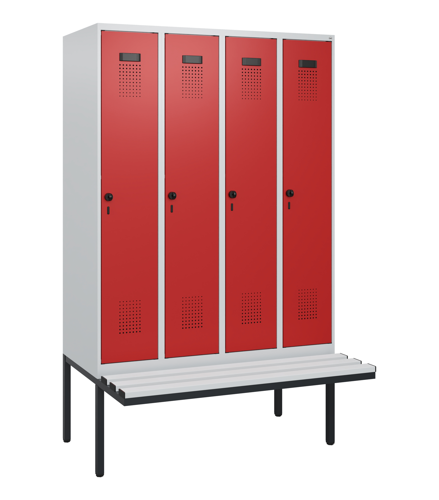 C+P Spind Evolo PLUS, Bank, 4 Abteile, 1950x1200x8