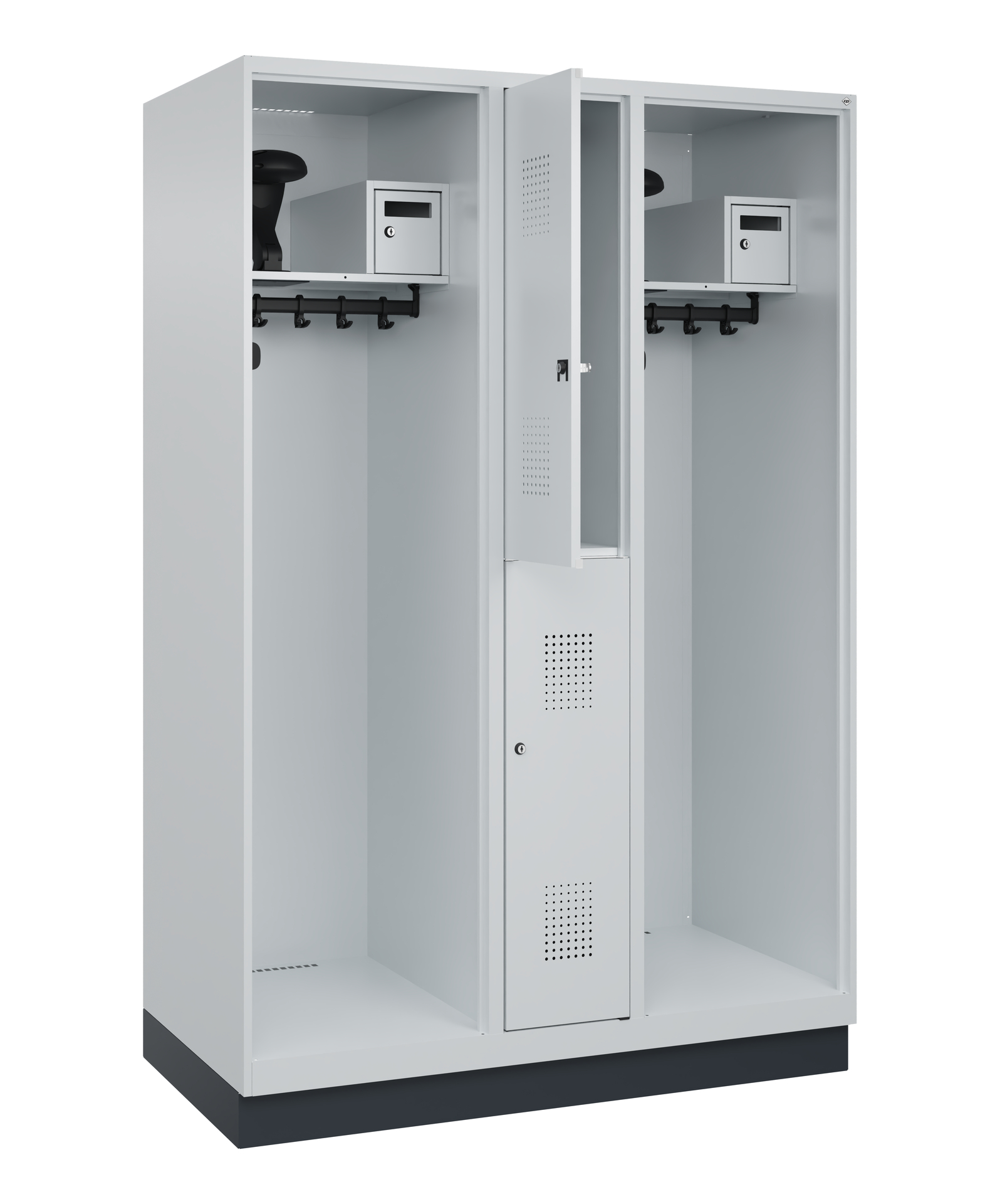 C+P Feuerwehrspind Maxi, 2 Fächer, 1850x1300x600mm