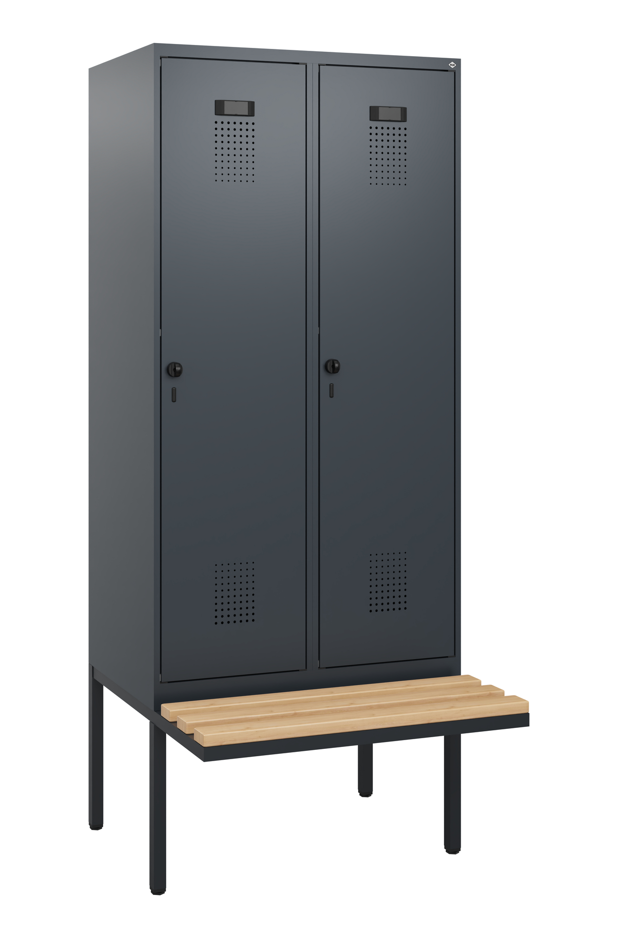 C+P Spind Evolo PLUS, Bank, 2 Abteile, 1950x800x81