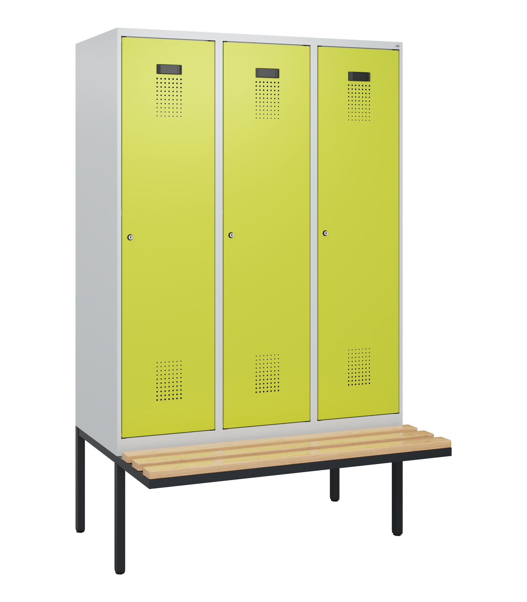 C+P Spind Evolo PLUS, Bank, 3 Abteile, 1950x1200x8