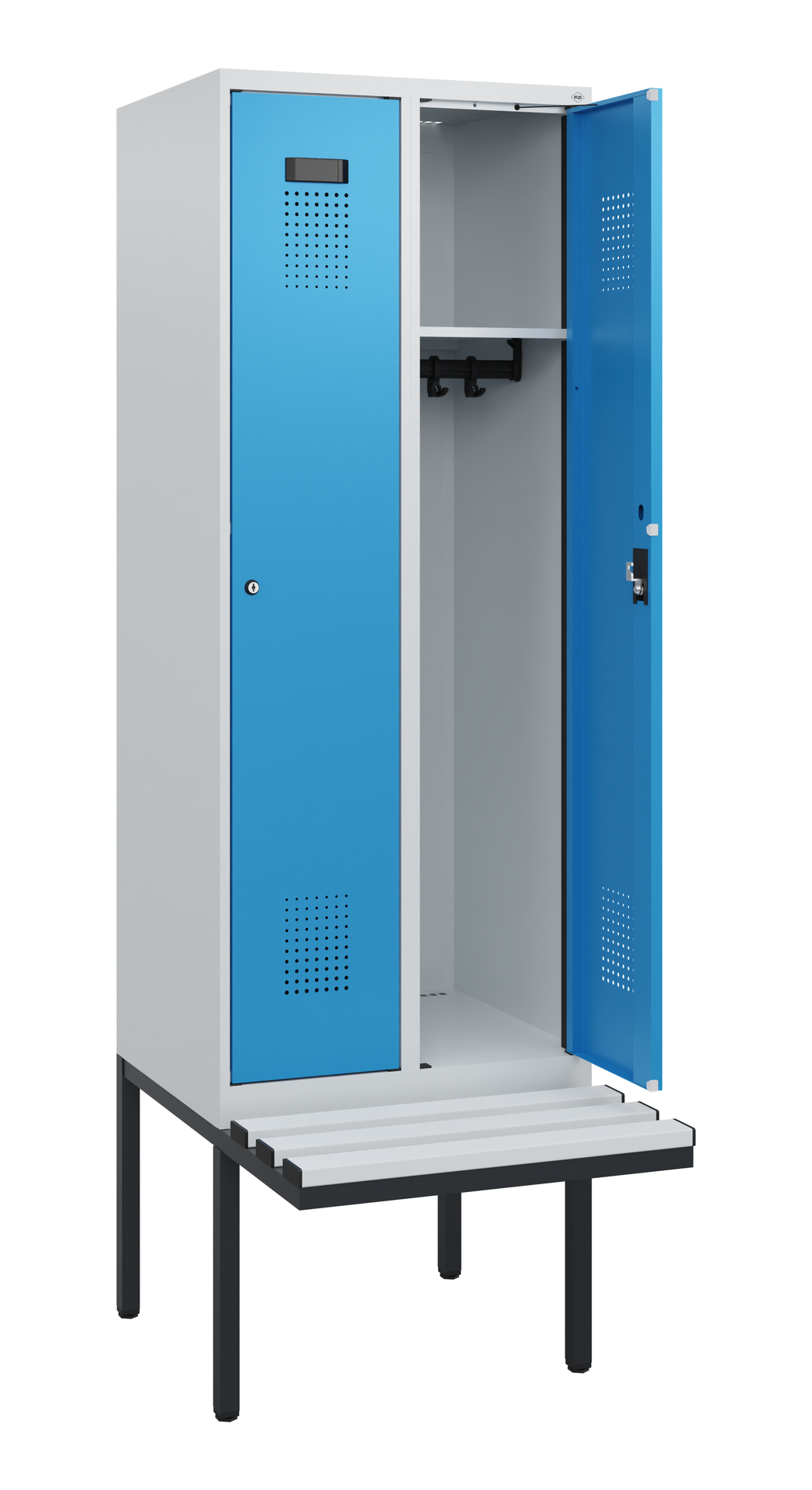 C+P Spind Evolo PLUS, Bank, 2 Abteile, 1950x600x81