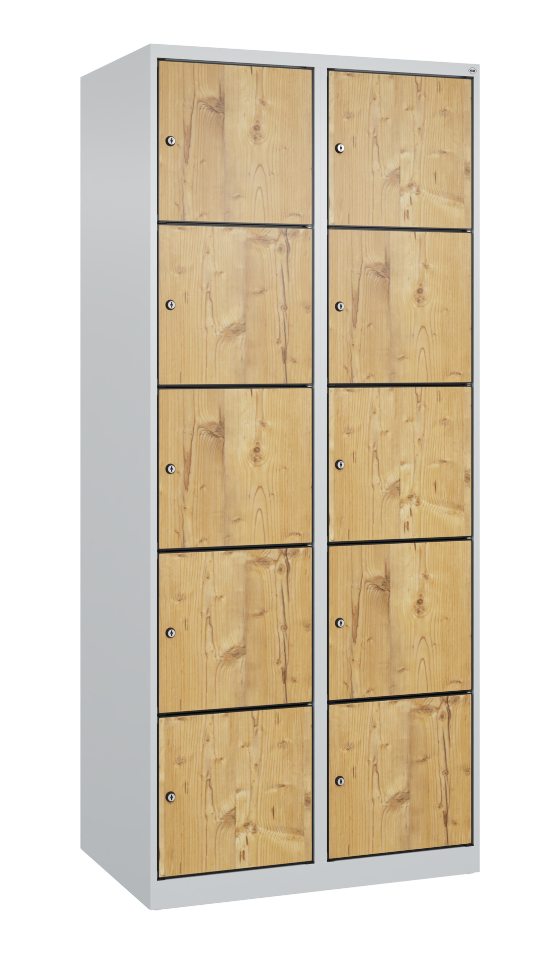 C+P Schlie�fachschrank Evolo PLUS, 10 F�cher, 1850x800x500mm