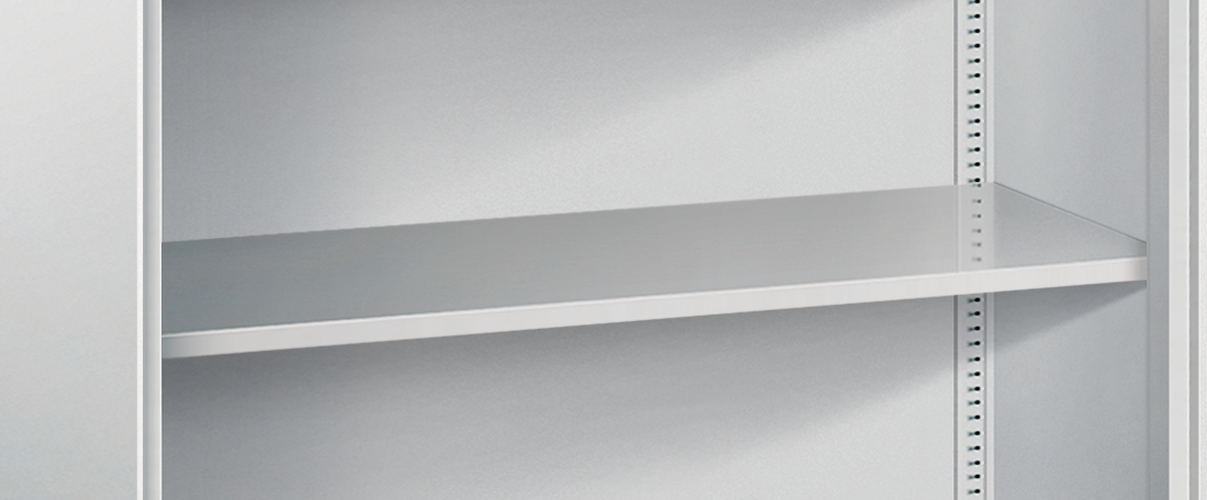 C+P Einlegeboden aus Stahl lackiert, mit hoher Tra