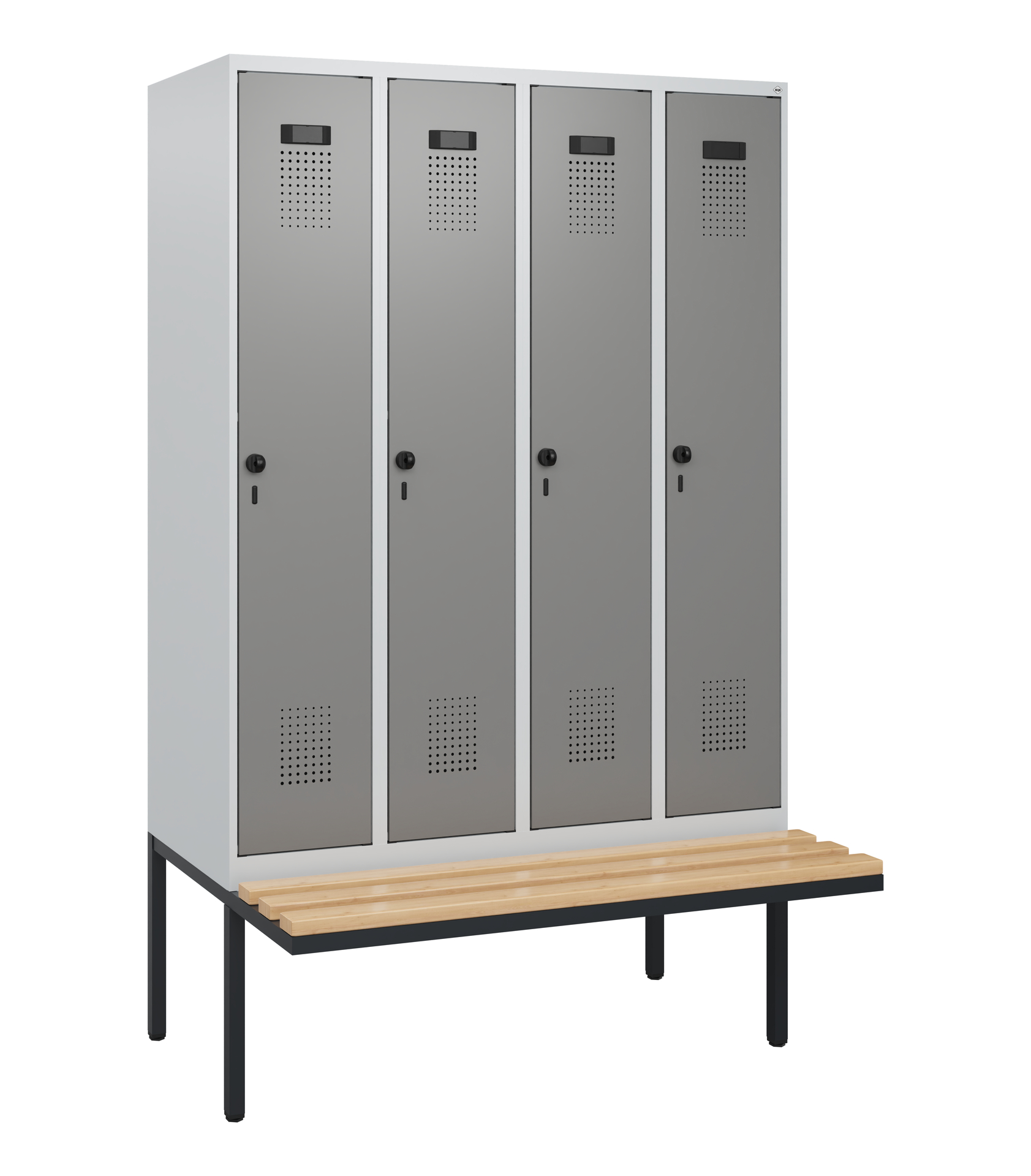 C+P Spind Evolo PLUS, Bank, 4 Abteile, 1950x1200x8