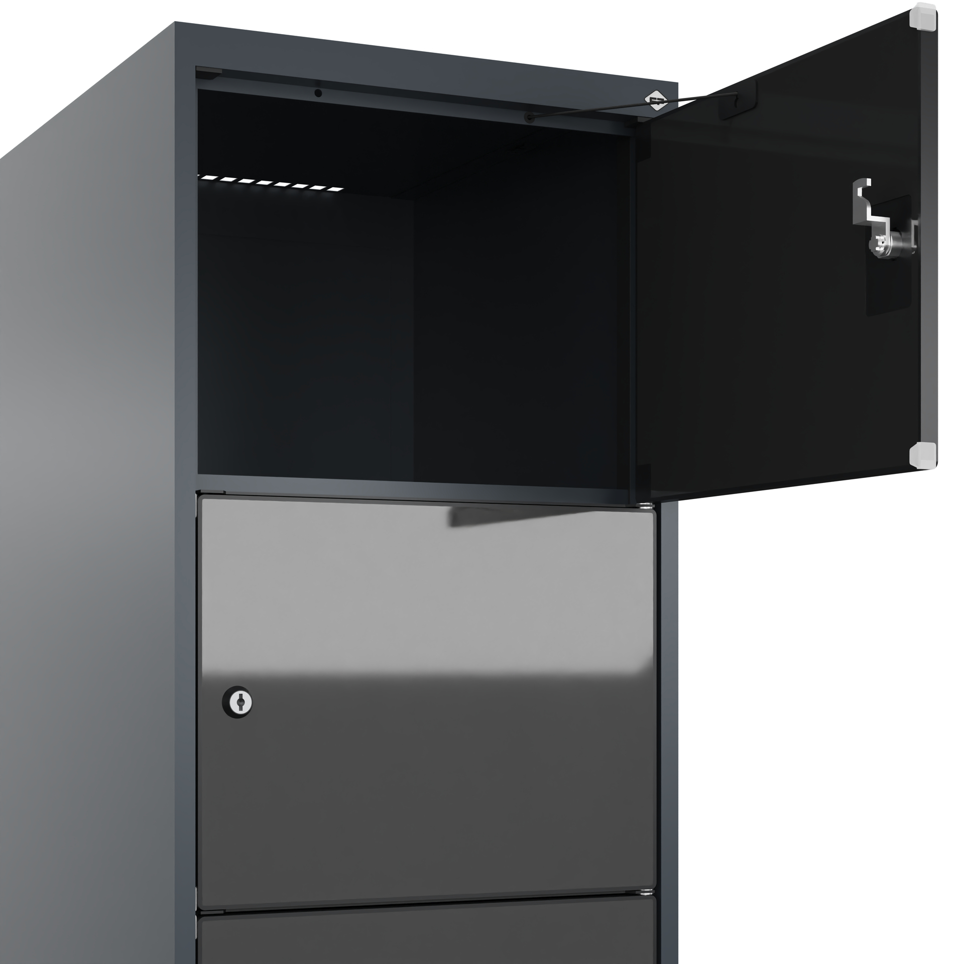 C+P Schlie�fachschrank Evolo PLUS, 6 F�cher, 1850x400x500mm
