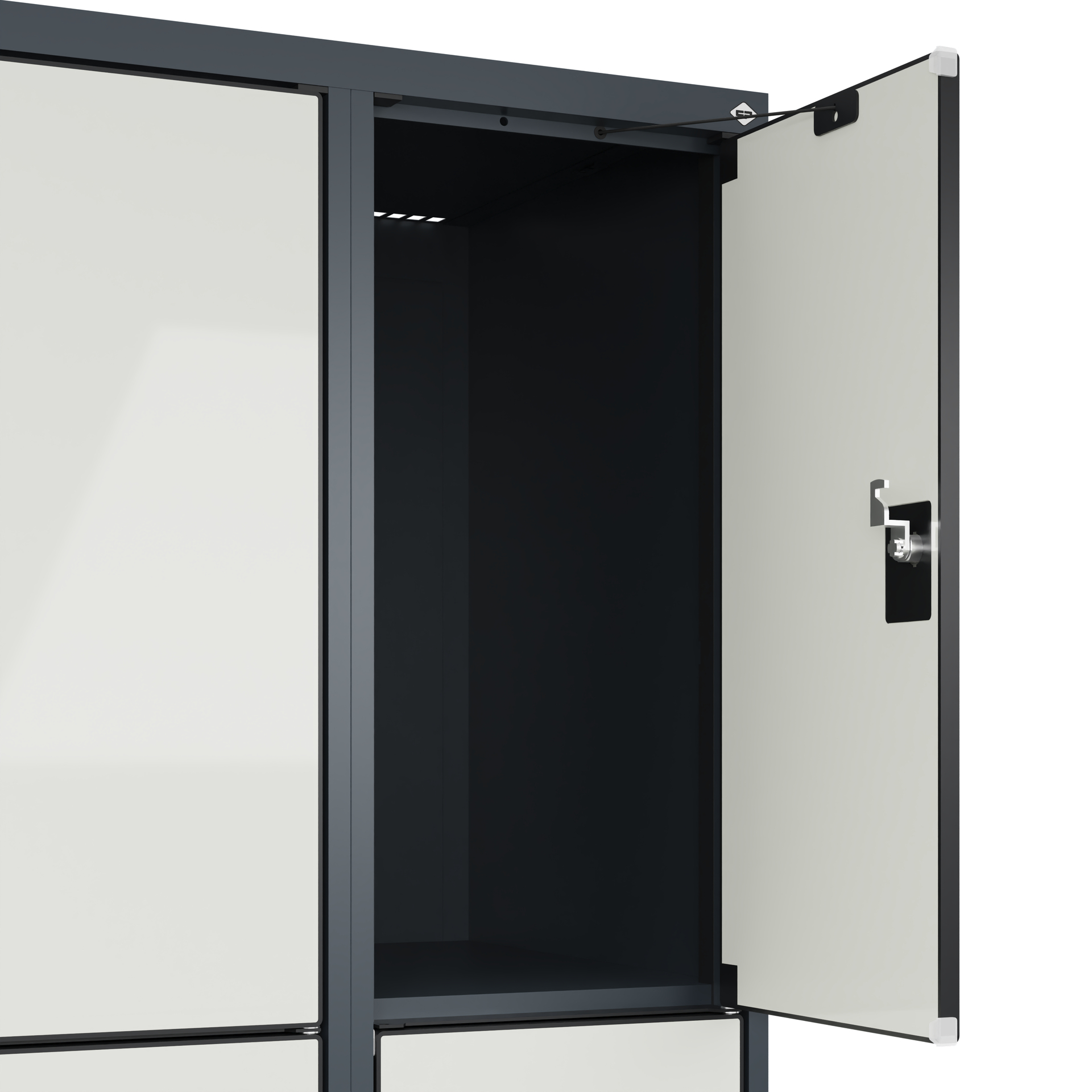 C+P Schlie�fachschrank Evolo PLUS, 9 F�cher, 1850x900x500mm