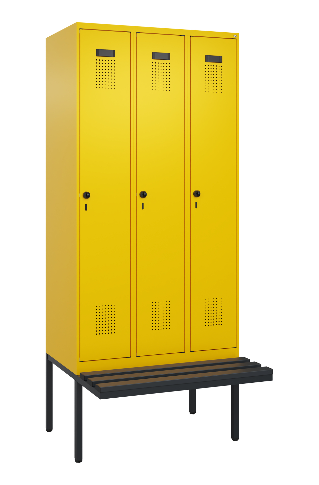 C+P Spind Evolo PLUS, Bank, 3 Abteile, 2120x900x81