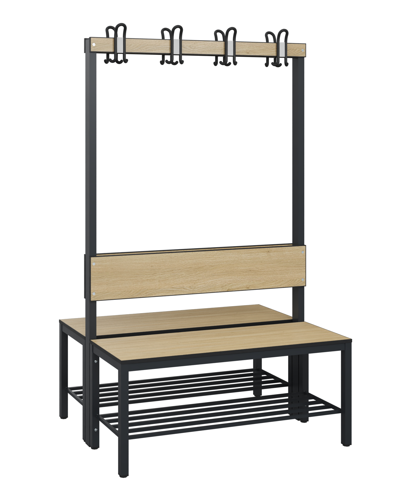 C+P Garderobenbank Solid HPL, 1716x1000x770mm, 7021/VK032