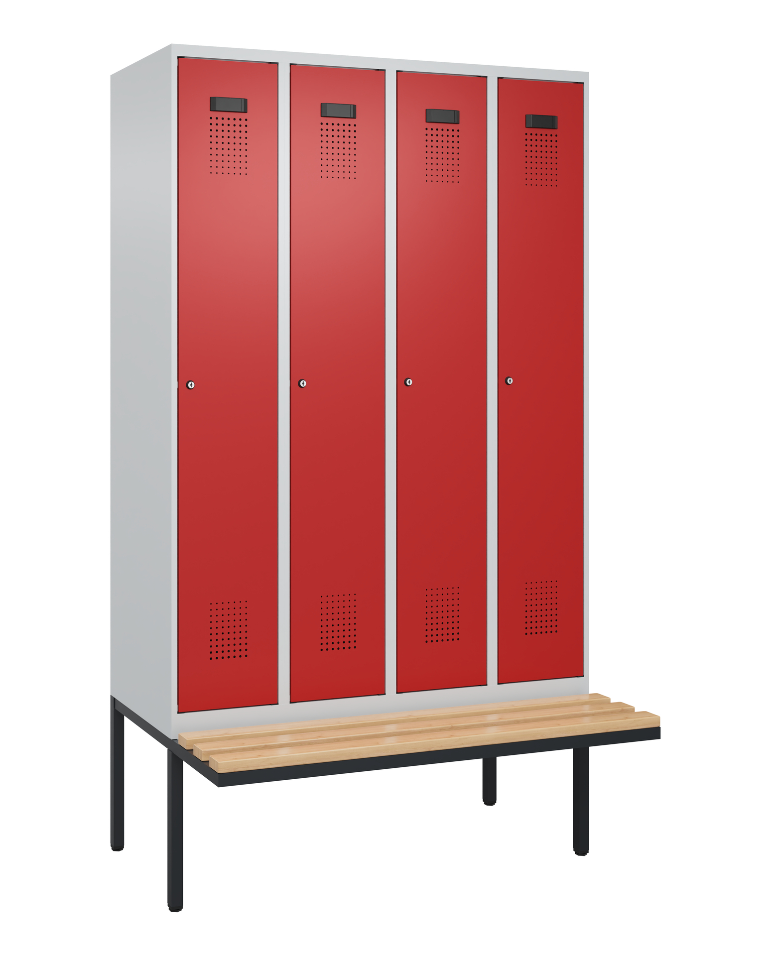 C+P Spind Evolo PLUS, Bank, 4 Abteile, 2120x1200x8