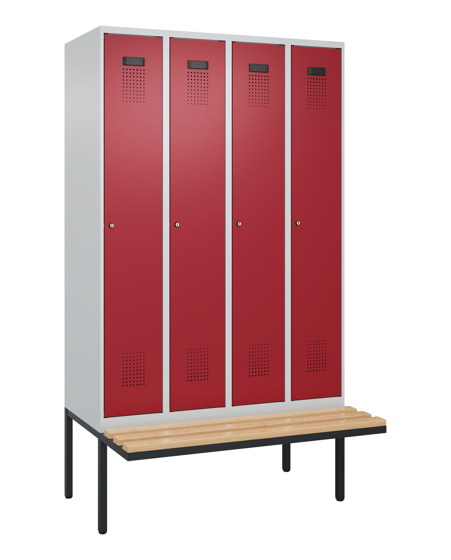 C+P Spind Evolo PLUS, Bank, 4 Abteile, 2120x1200x8