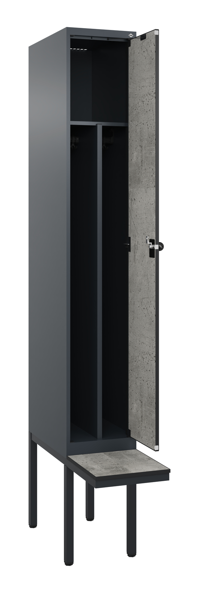 C+P Spind Evolo PLUS, Bank, 1 Abteil, 2120x300x815mm