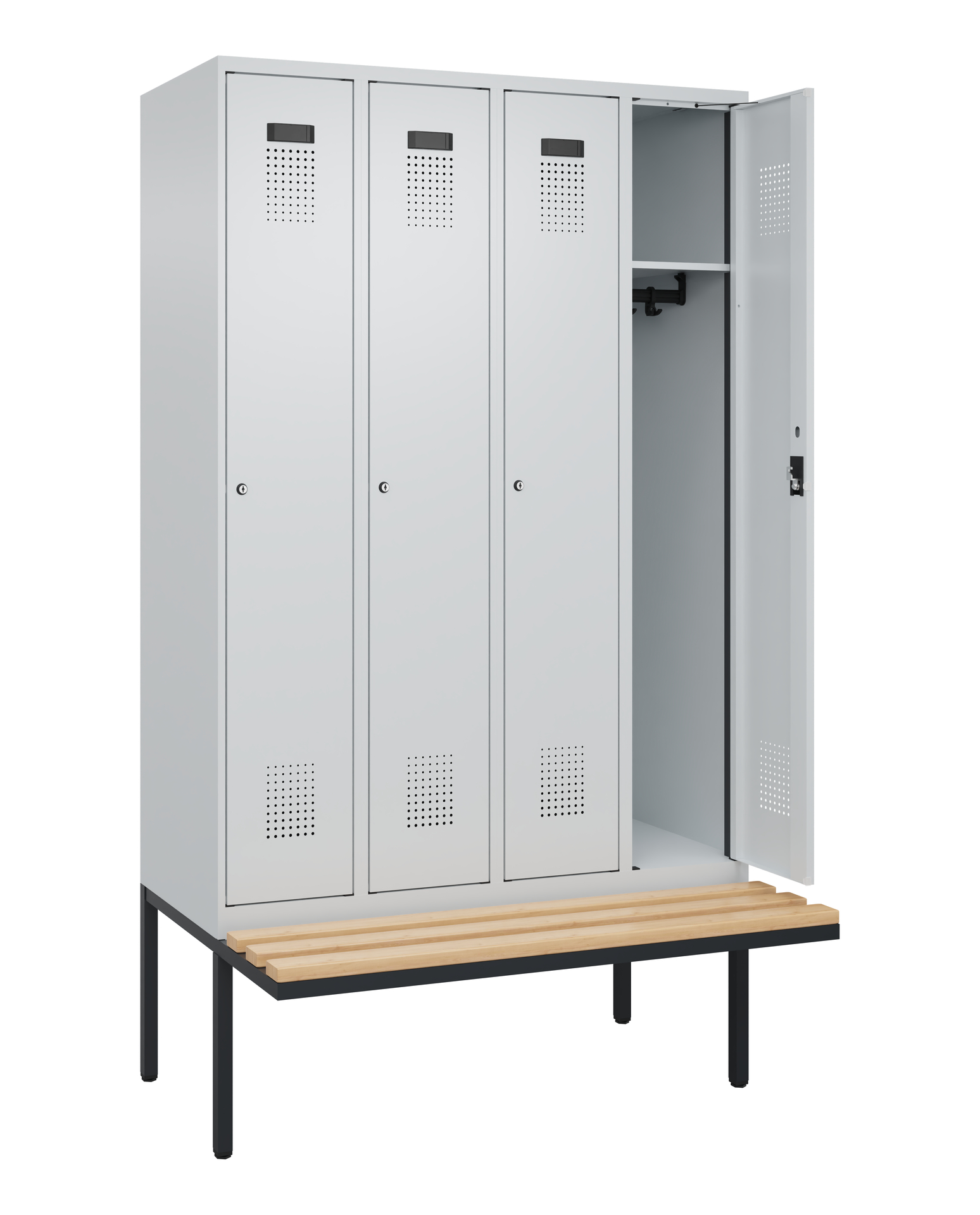 C+P Spind Evolo PLUS, Bank, 4 Abteile, 2120x1200x8